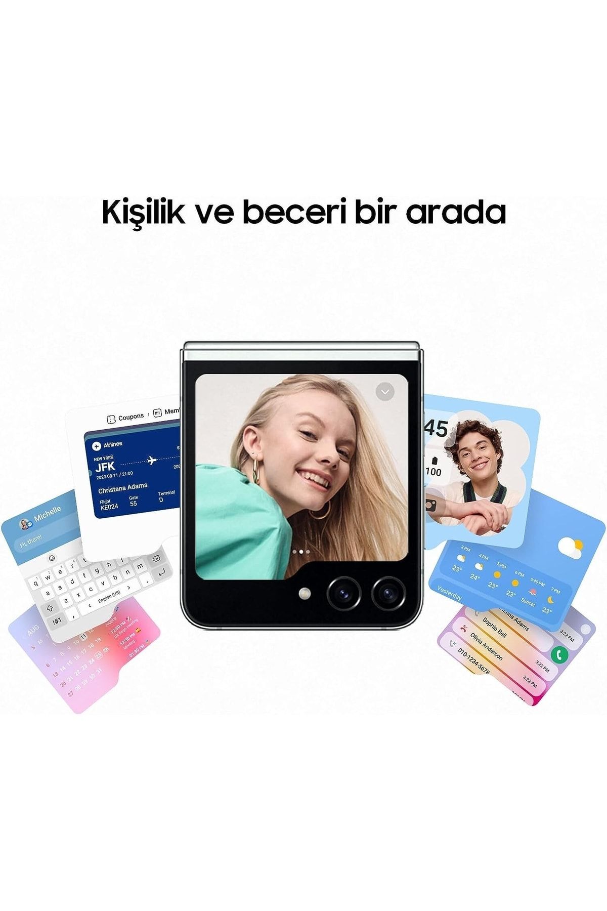 Samsung Galaxy Z Flip5 256 GB Koyu Gri (Samsung Türkiye Garantili)