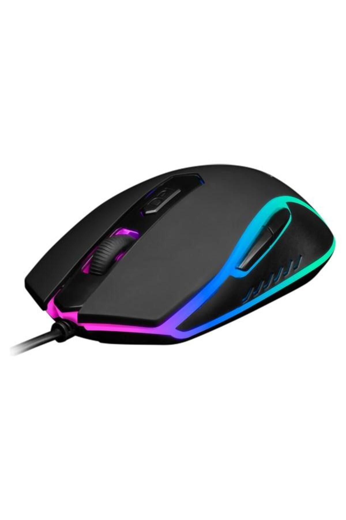 Genel Markalar Gamdıas Aura Gs1, Çok Renkli Aydınlatma, Usb Kablolu, 6 Tuşlu, Gaming Mouse, 3600dpı, Siyah