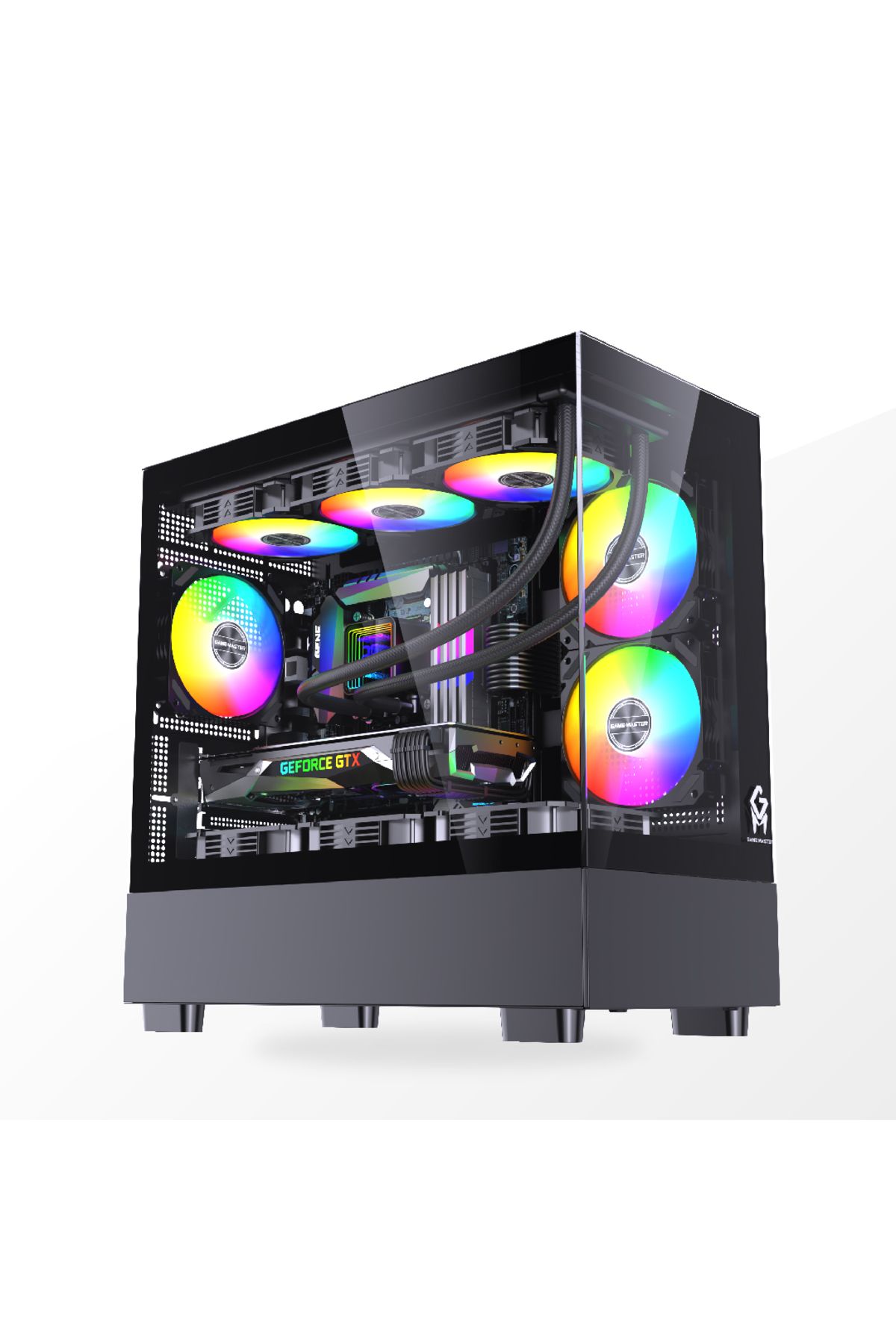 GM Game Master Game Master GM-XW 6 Fanlı Tuş Kontrollü RGB m-ATX Gaming Bilgisayar Kasası