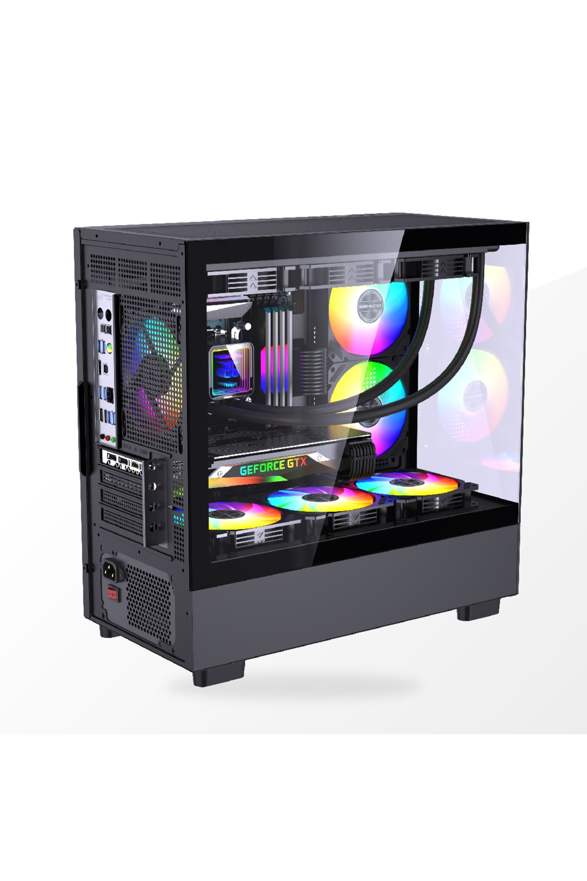 GM Game Master Game Master GM-XW 6 Fanlı Tuş Kontrollü RGB m-ATX Gaming Bilgisayar Kasası