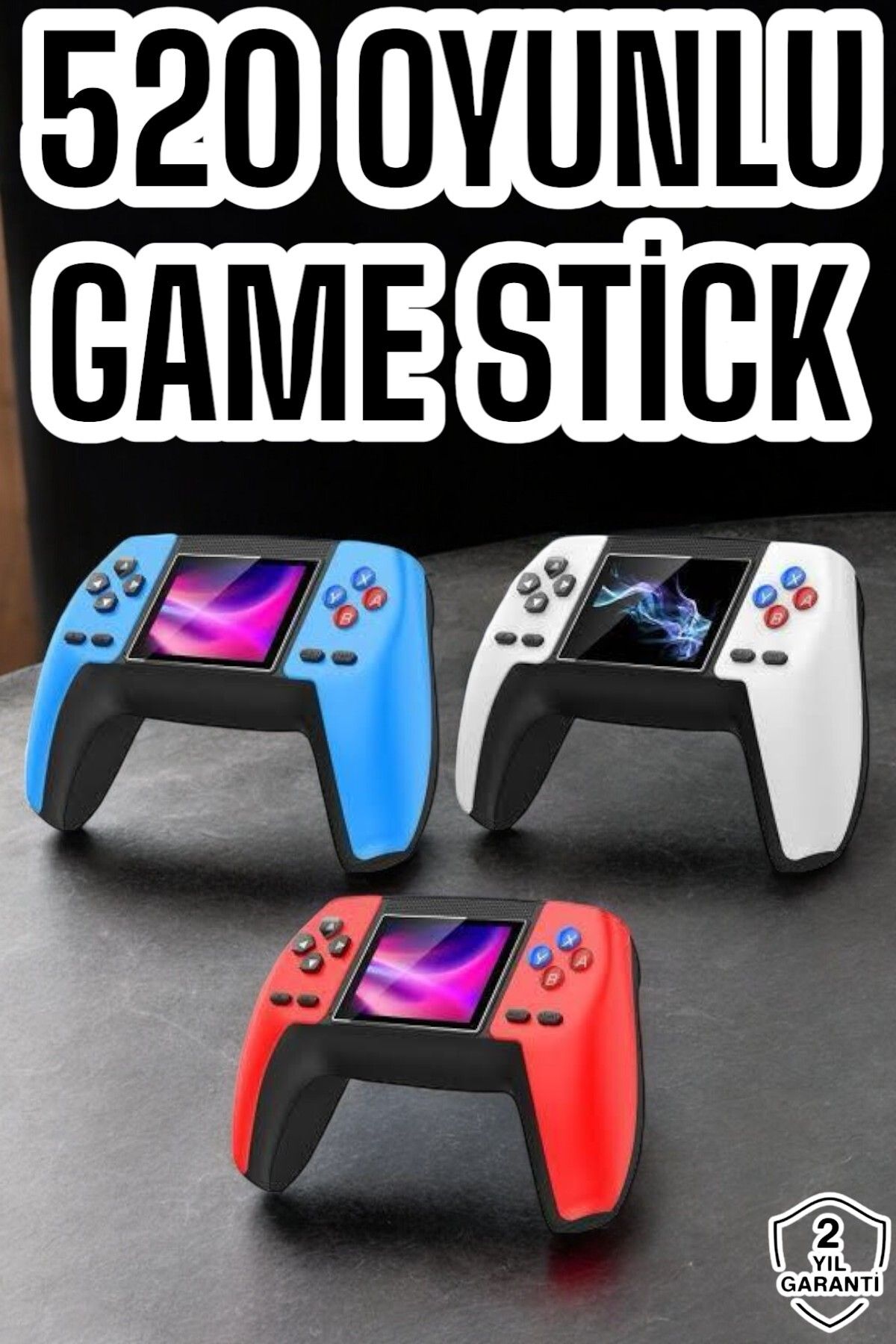 teknodayım Game Stick Oyun Konsolu 520 Oyunlu Retro Oyunlu Led Ekran