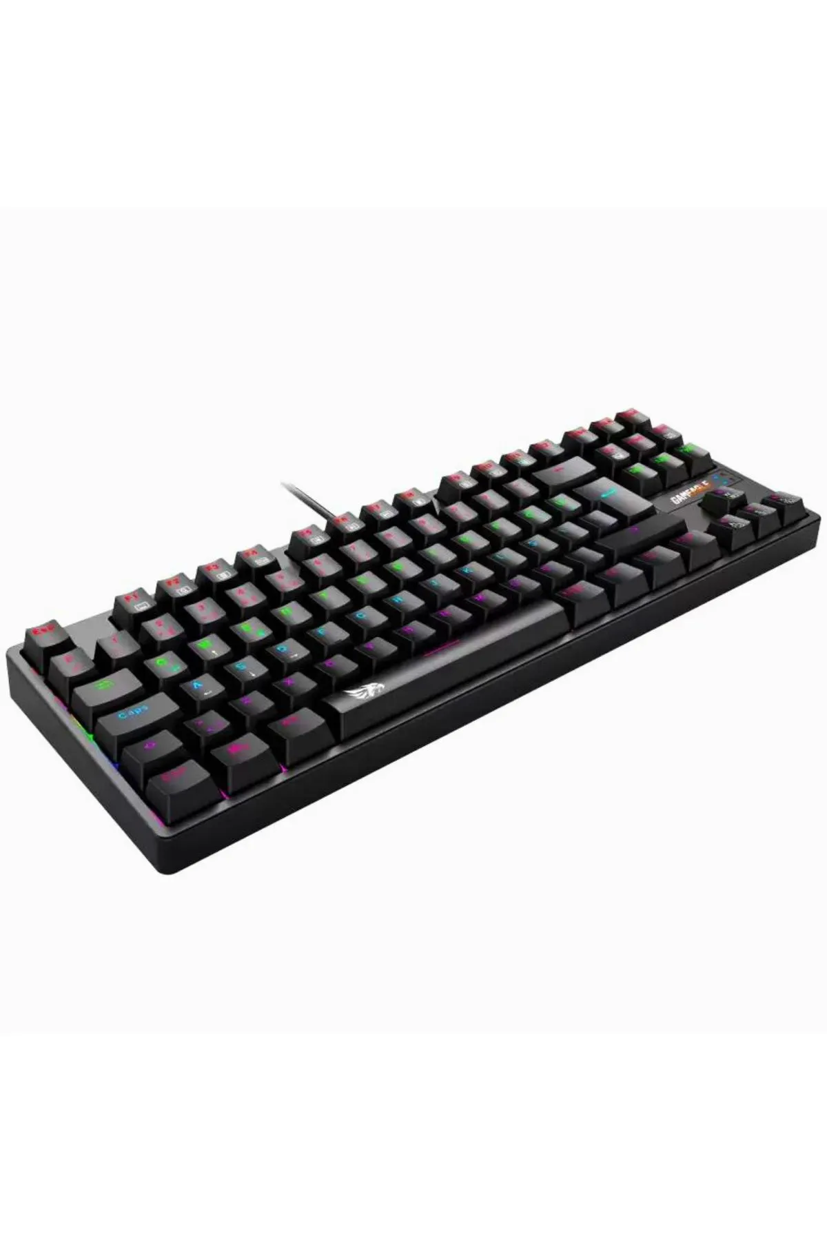 GAMİNGTECH Gameagle Fullflex MK-89X1 Rainbow Aydınlatmalı Oyuncu Gamer Gerçek Mekanik Işıklı Klavye Türkçe Q