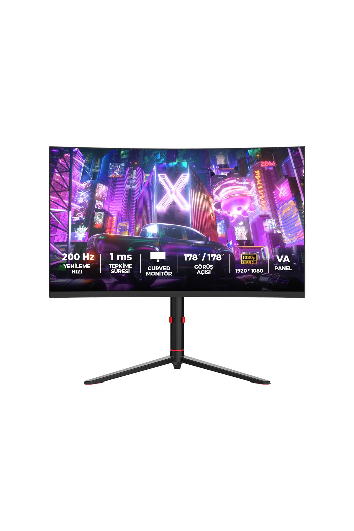 Havit Gamenote GSC102 27" Inç 200Hz 1ms Full Hd Pivot Curved Gaming Monitör VA Panel