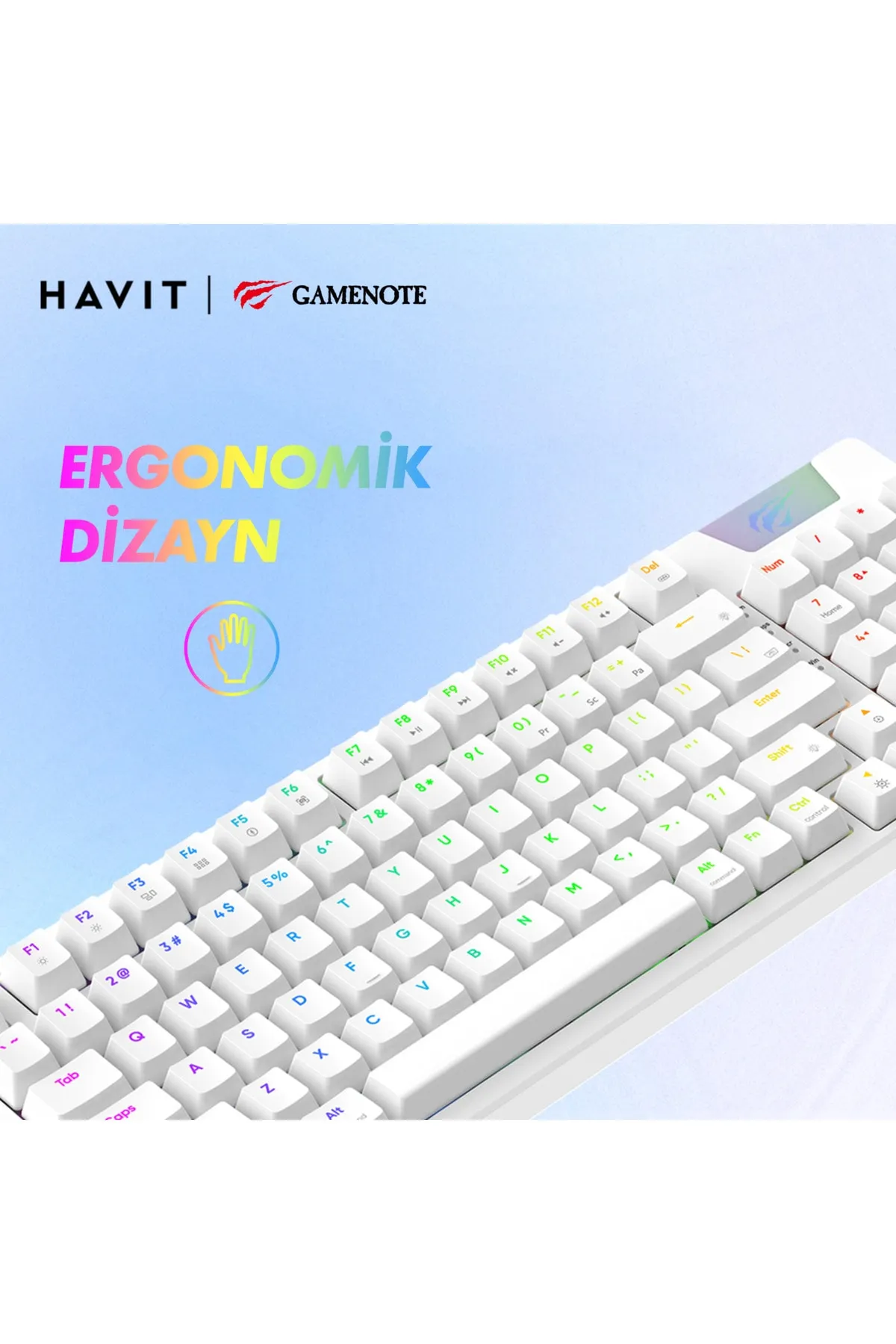 Havit Gamenote KB885L RGB Backlit Gaming Mekanik Klavye Profesyonel Gasket