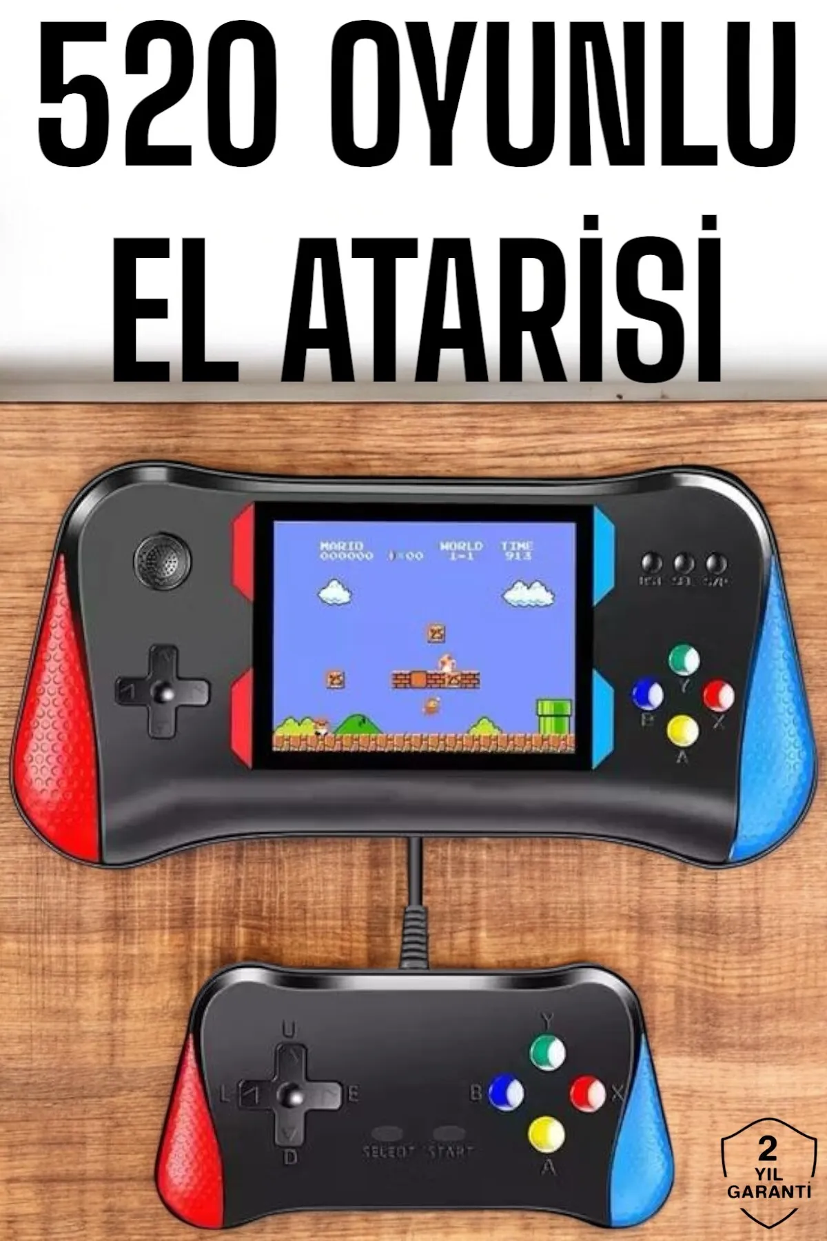 ASTRALTECH Gamepad Joystick 500 Oyunlu Retro Oyun Konsolu Tv Bağlantı Özellikli 2 Kişilik Destekli