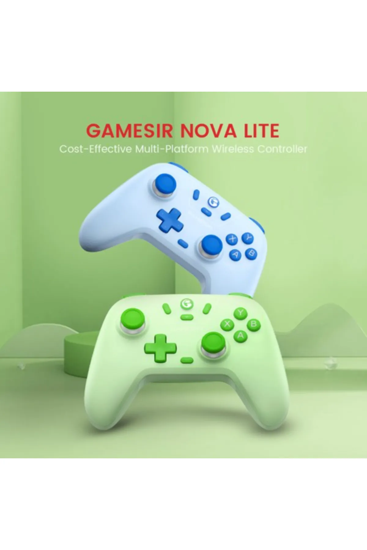 Games GameSir NOVA Lite Kablosuz Oyun Kolu Bilgisayar PC Android iOS Uyumlu Bluetooth Hall Effect Gamepad