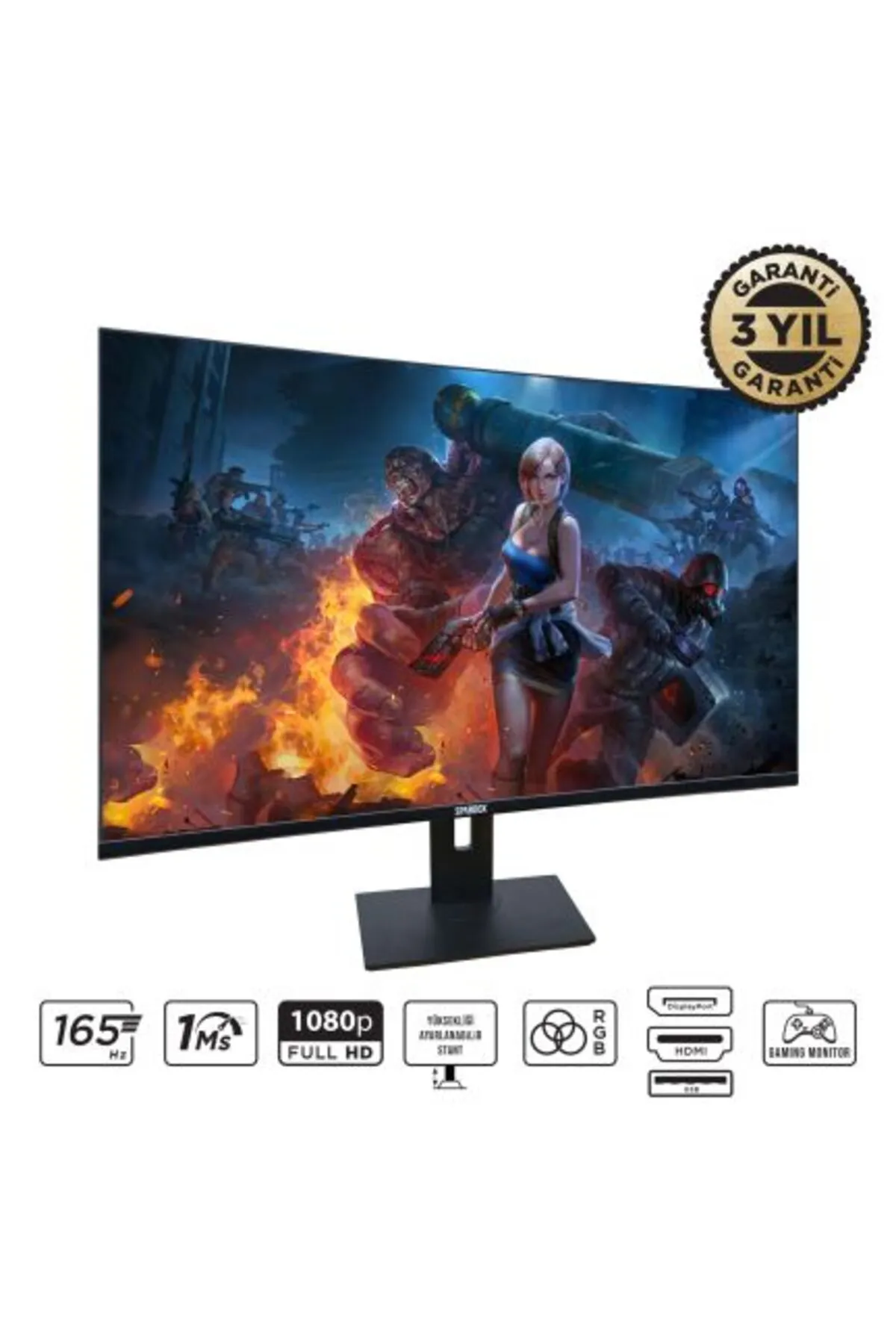 Spardox Gaming Curved Sg-32165crp 32" 1ms 165hz Va 1xdp Fullhd Pivot Gaming Monitör