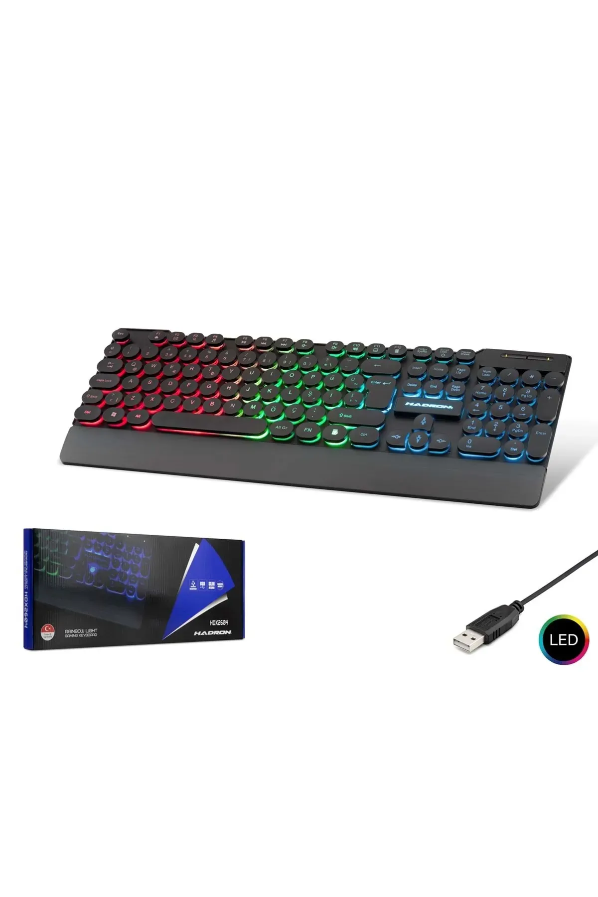 Hadron Gaming Klavye RGB Kablolu