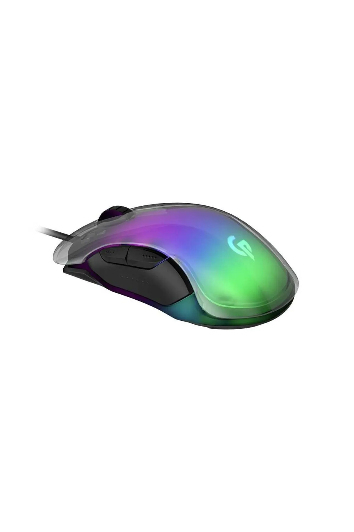 porodo Gaming Mouse RGB 8D Kristal Kasa 12800 DPI / Oyuncu Mouse