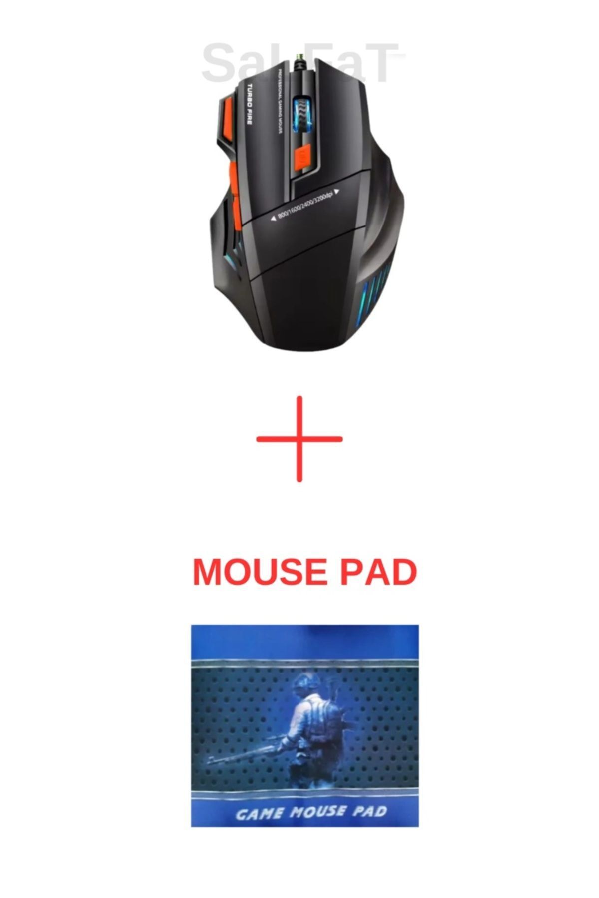 SaLFaT Gaming Mouse ve Mouse Pad Oyuncu Mouse ve Pad