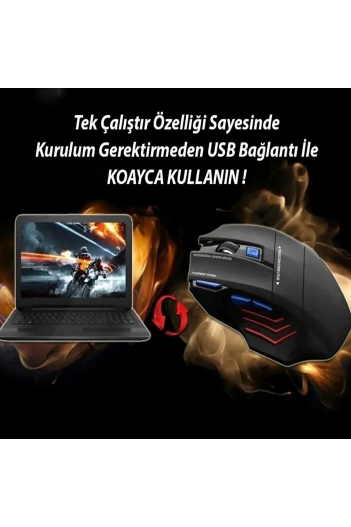 SaLFaT Gaming Mouse ve Mouse Pad Oyuncu Mouse ve Pad