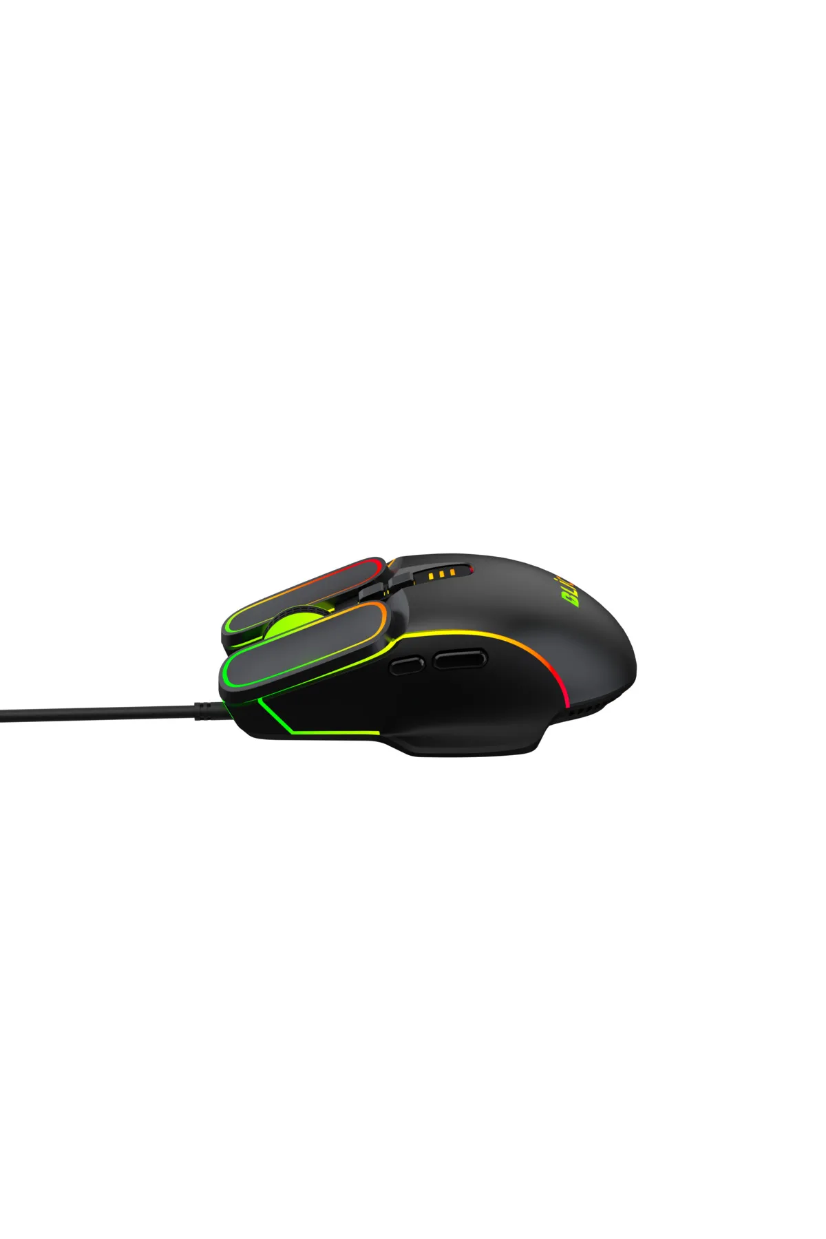 MENFRY Gaming Oyuncu Mekanik Mouse 3600 DPI RGB Işıklı 1.5mt Kablolu 7 Tuşlu