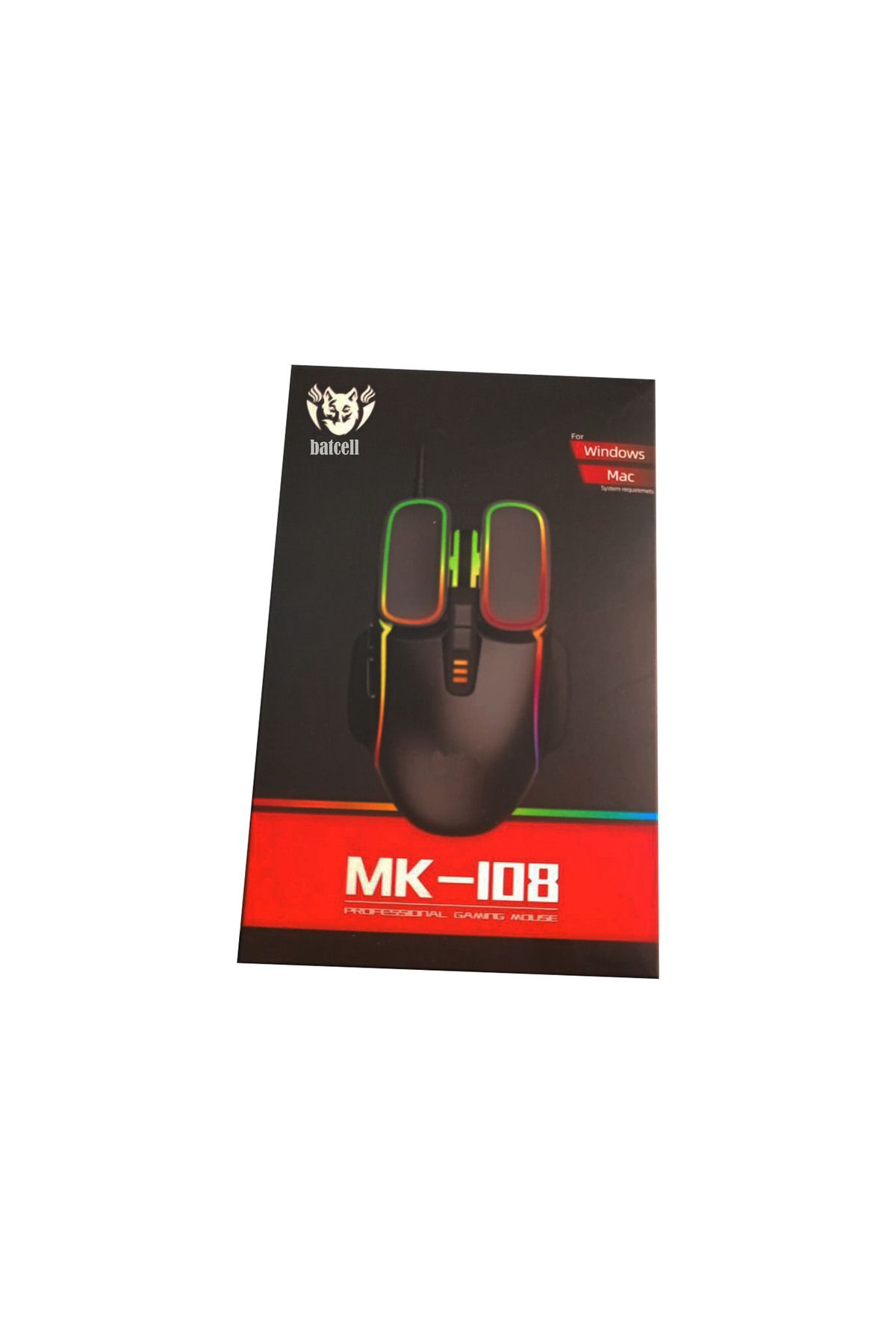 batcell Gaming Oyuncu Mouse Makro Tuşlu Rgb Ledli Ayarlanabilir Dpı