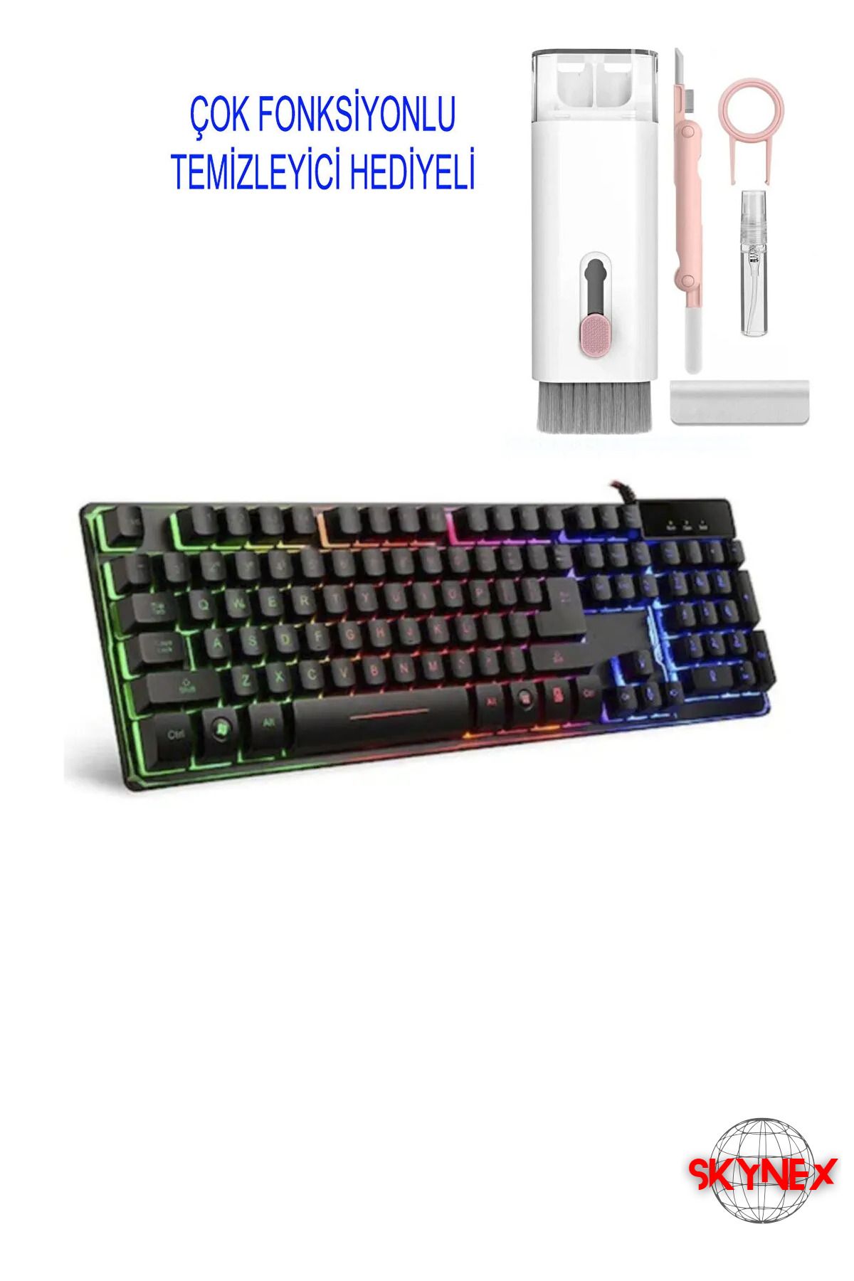 SKYNEX Gaming Oyuncu RGB Klavye Rgb Switch Q Klavye