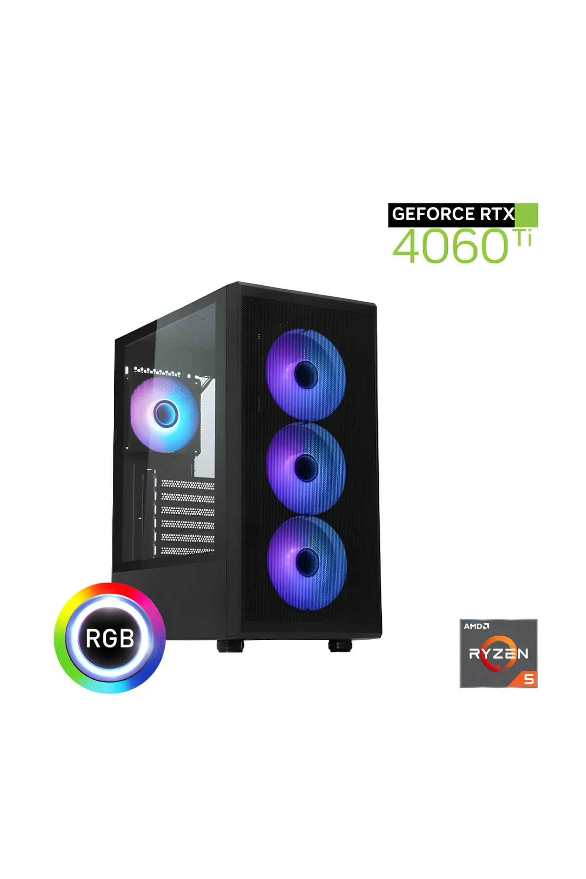 Güneysu Gaming Gaming R5-4060TI Ryzen 7500F Rtx 4060Tİ 16Gb Ddr5 32G 1tb SSD Oyun Bilgisayarı