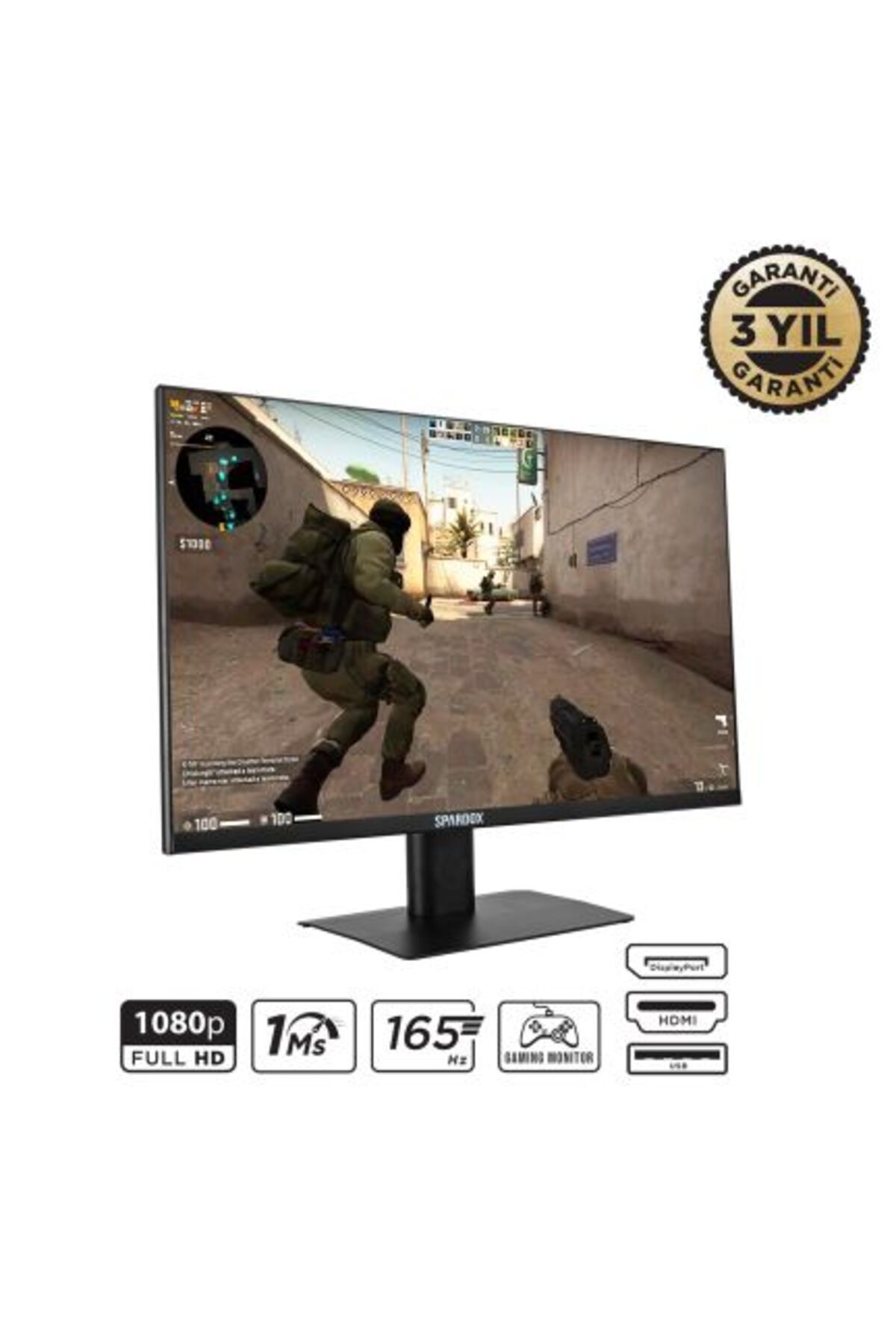 Spardox Gaming Sg-24165 24" 1ms (GTG) 165hz Fullhd Va G-sync & Freesync Oyuncu Monitörü