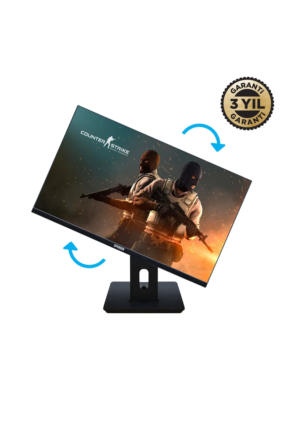 Spardox Gaming Sg-27240rp 27" 1ms 240hz Ips Fullhd 2xdp Pivot Oyuncu Monitörü