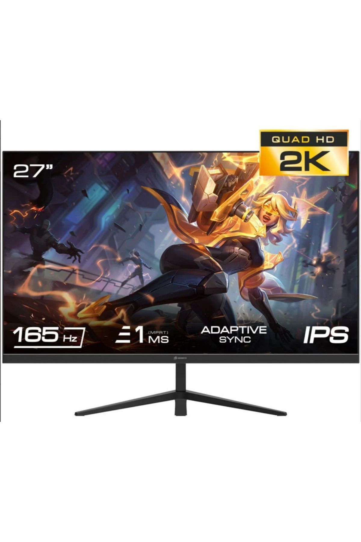 GameBooster GB-2720FQHD 27'' 165Hz 1ms IPS QHD 2560*1440 HDMI*2+DP*2 RGB Flat Gaming Monitör