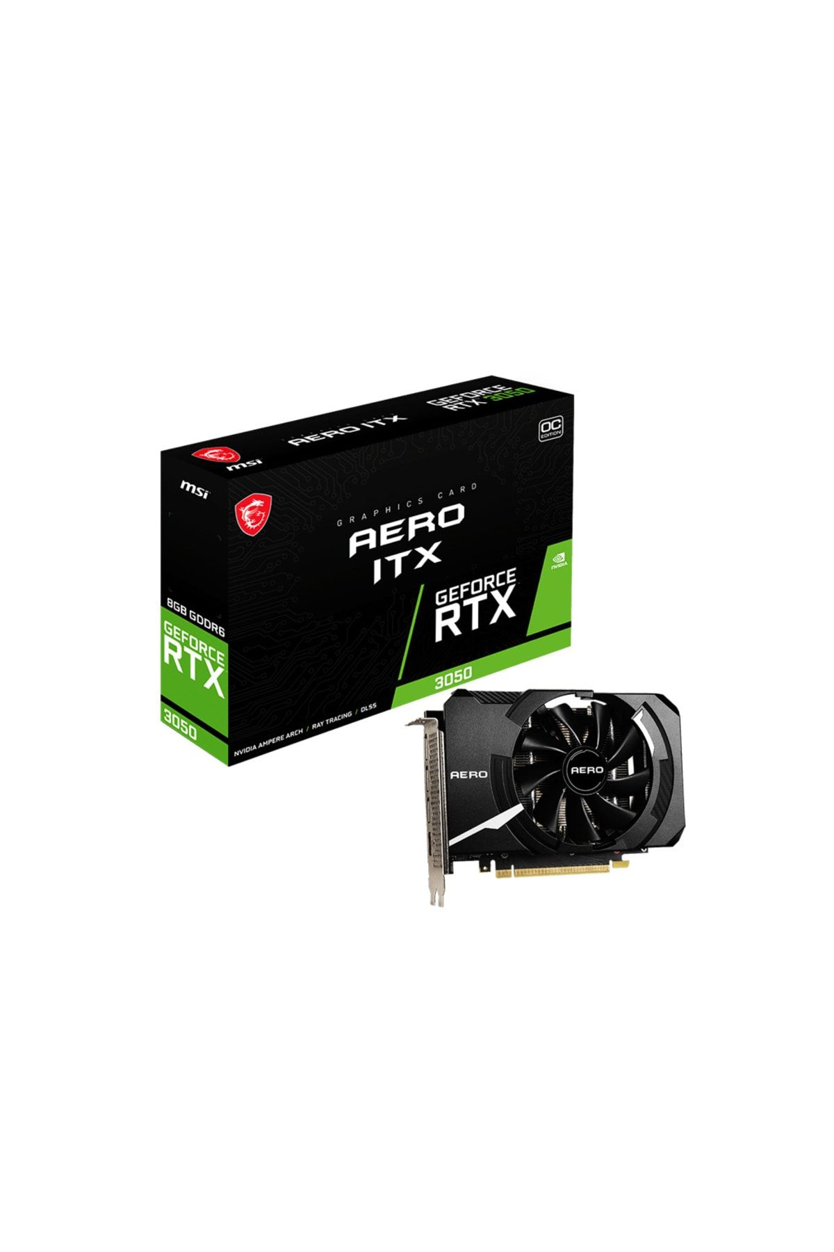 MSI Geforce Rtx 3050 Aero Itx 8g Gddr6 128bit Nvıdıa Ekran Kartı