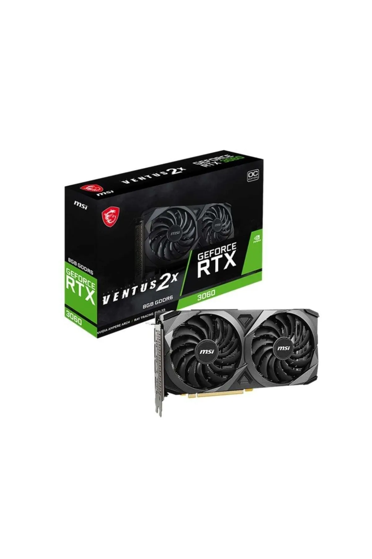 MSI Geforce Rtx 3060 Ventus 2x Oc 8gb Gddr6 128bit Nvıdıa Ekran Kartı