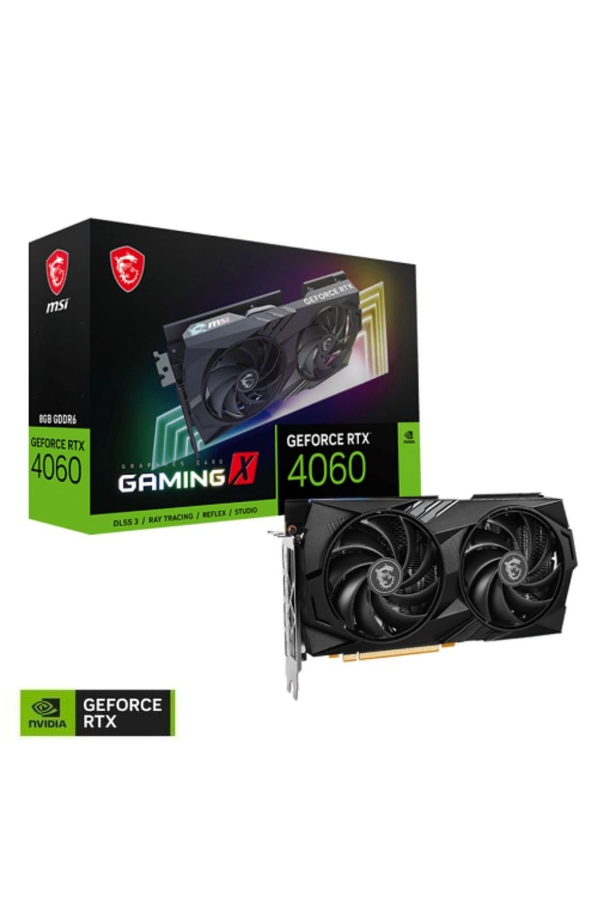 MSI Geforce Rtx 4060 Gamıng X 8g Gddr6 128bit Dx12 Dlss 3 Gaming (OYUNCU) Ekran Kartı