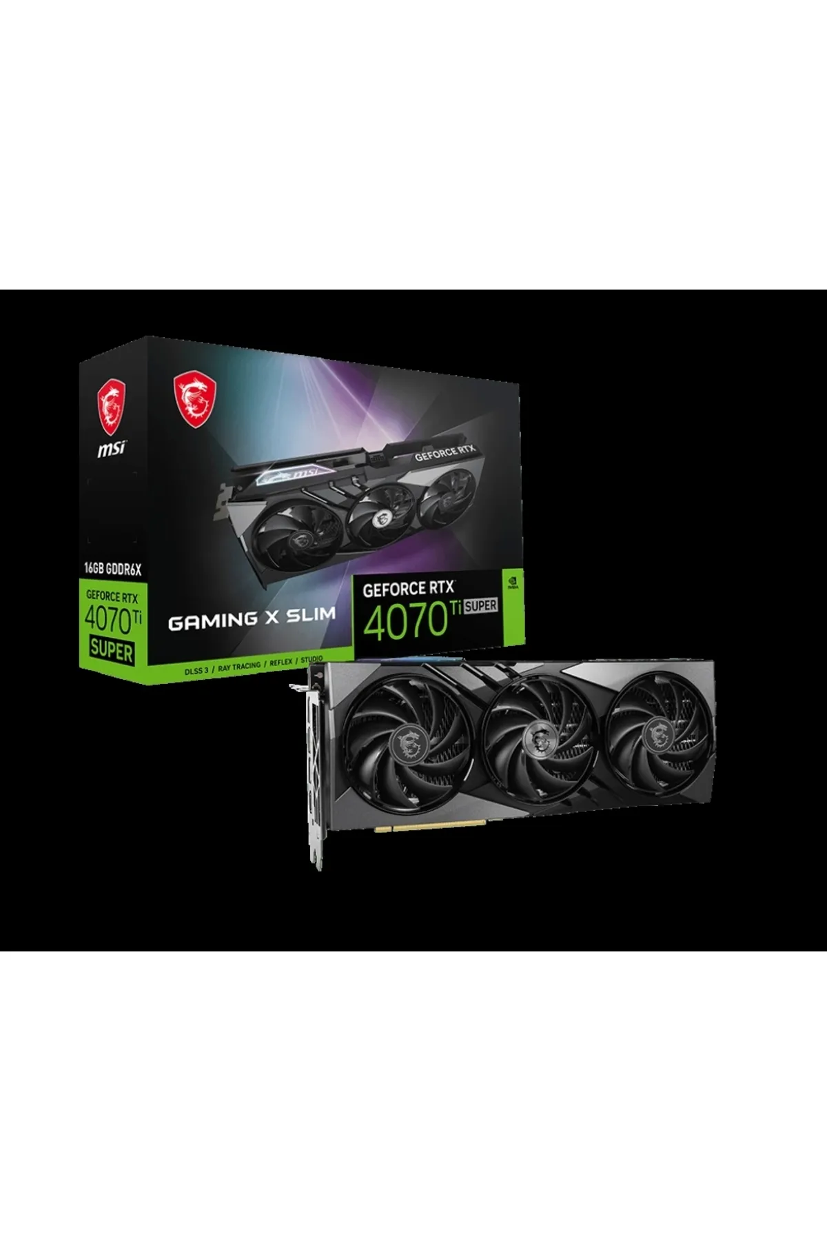 MSI Geforce Rtx 4070 Ti Super 16g Gamıng X Slım Gddr6x 256bit Dx12 Gaming (OYUNCU) Ekran Kartı