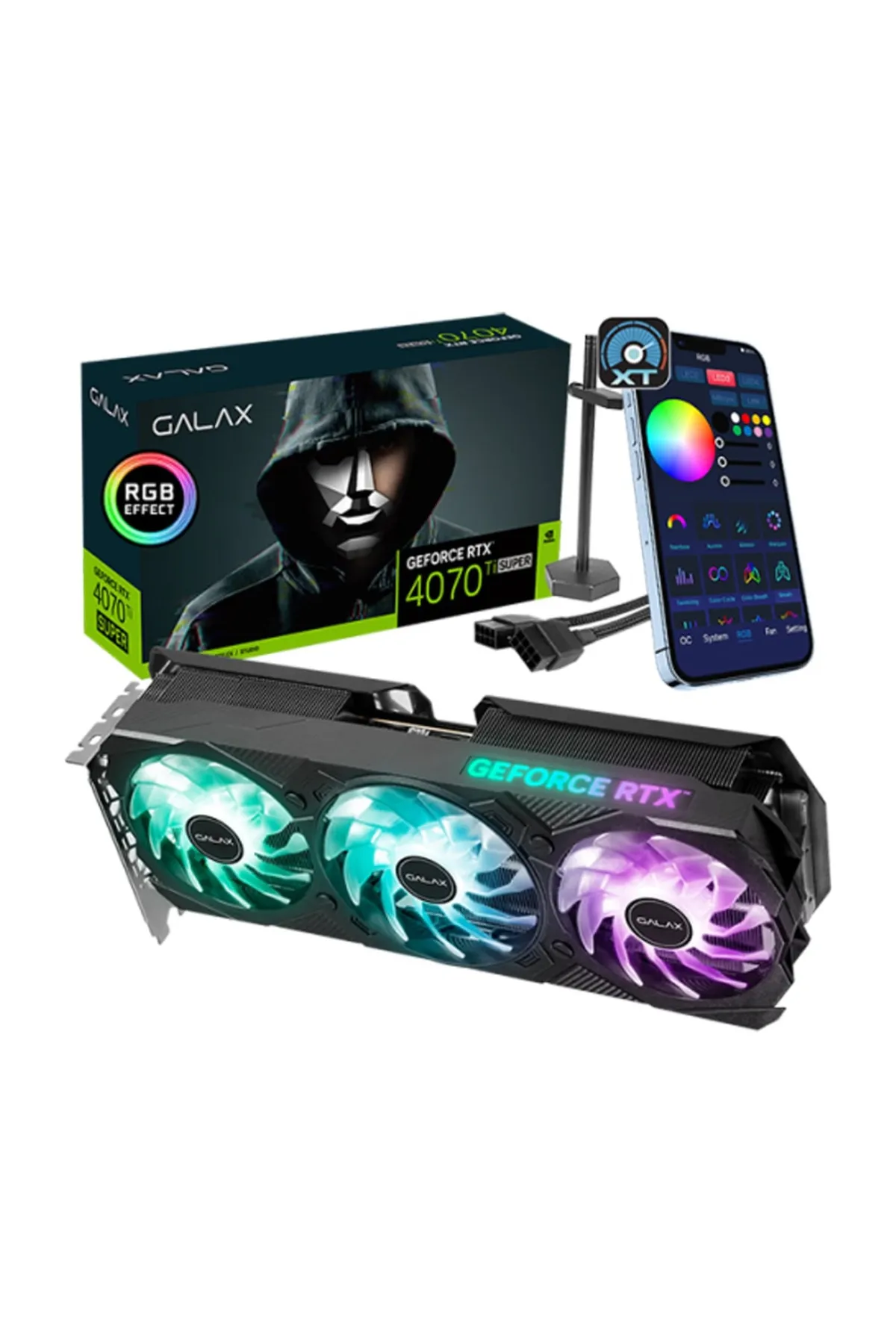 Galax GeForce RTX 4070 Ti SUPER EX Gamer OC V2 16GB GDDR6X 256 Bit DLSS 3 Ekran Kartı (47UZM6MD7JDL)