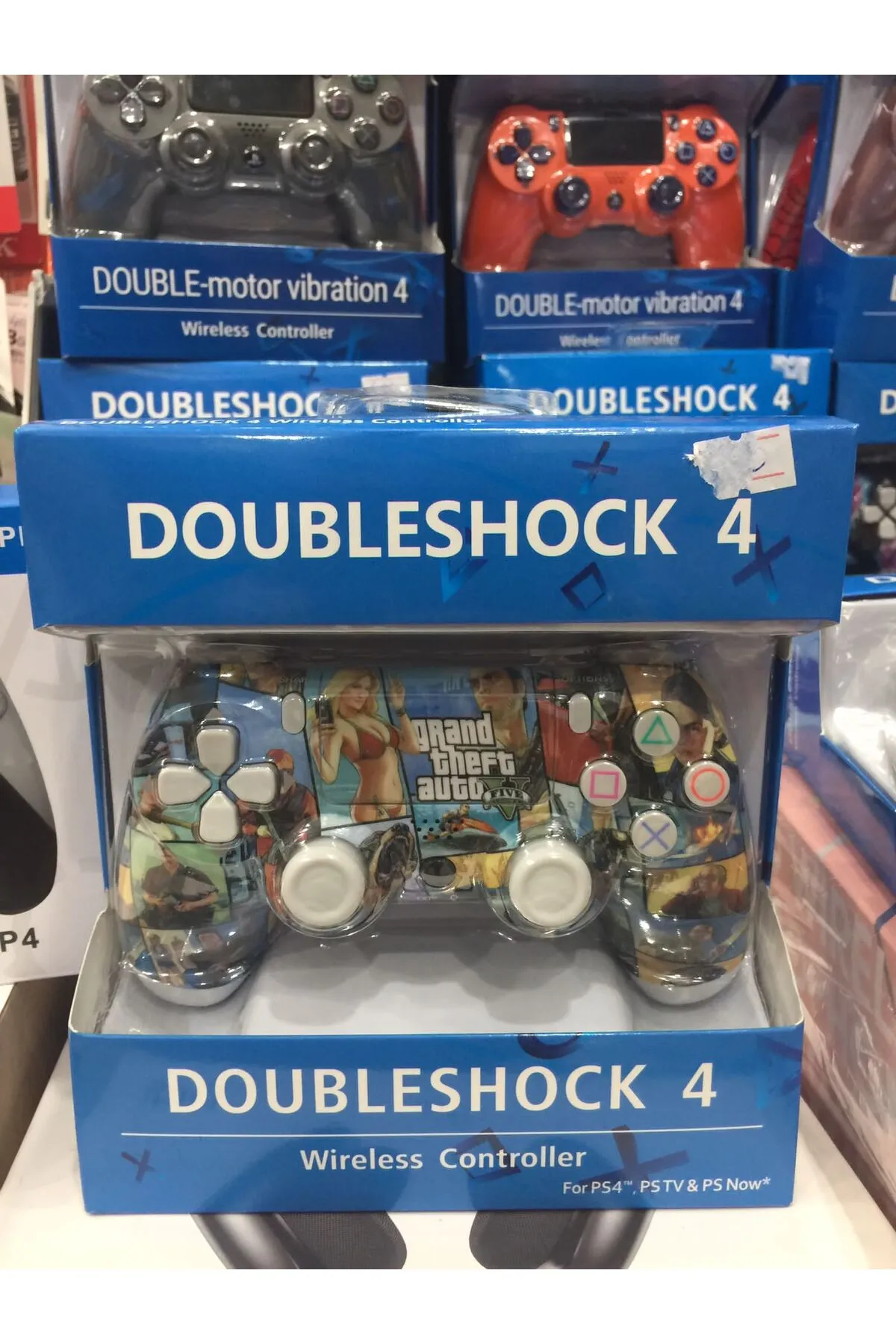 DOUBLESHOCK GETA LI double MOTOR PS 4 PC UYUMLU KABLOSOUZ GAMEPED