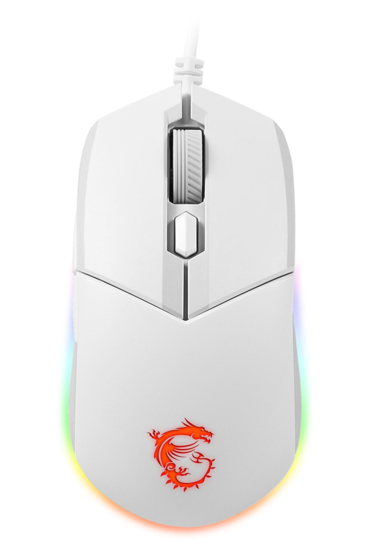 MSI Gg Clutch GM11 White Gaming Mouse 5.000 Dpi Optik Rgb LED Oyuncu Faresi Beyaz