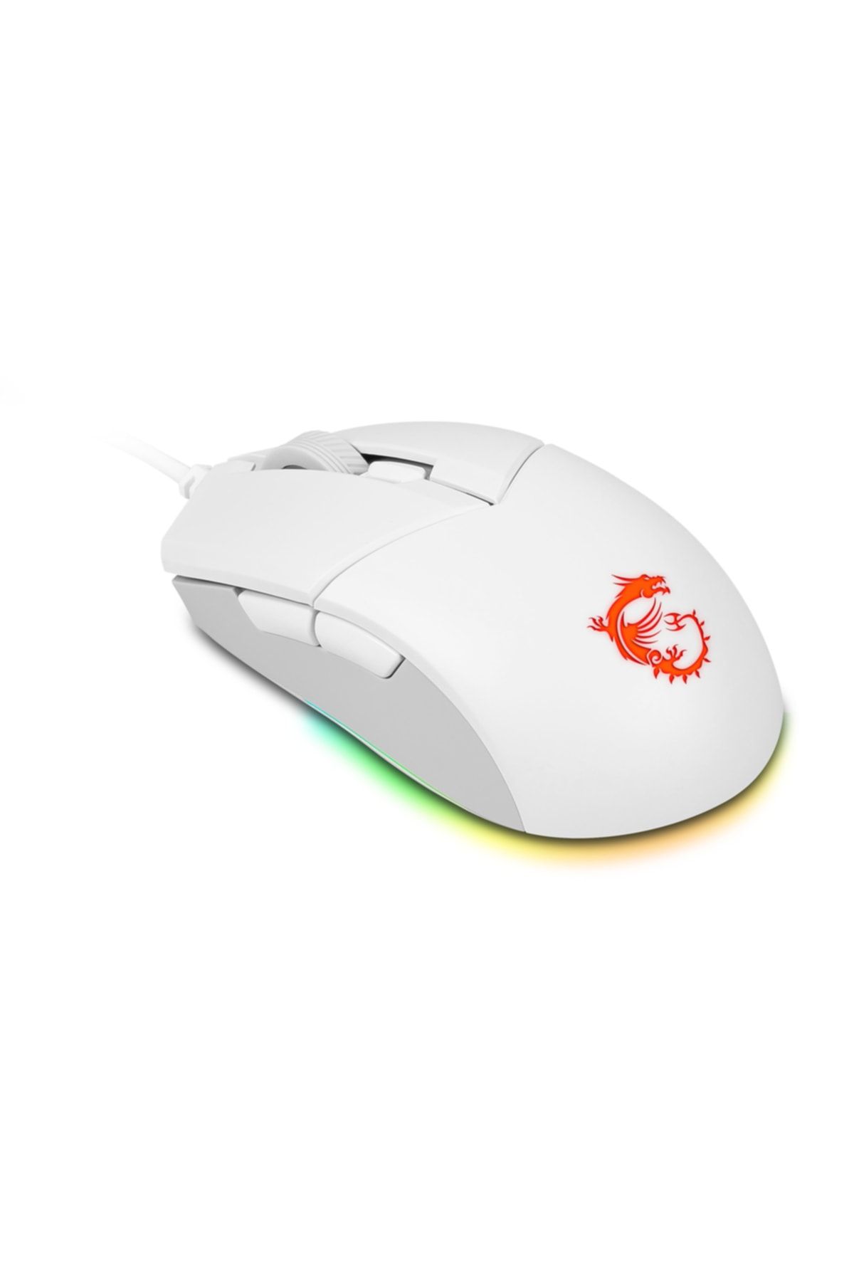 MSI Gg Clutch GM11 White Gaming Mouse 5.000 Dpi Optik Rgb LED Oyuncu Faresi Beyaz