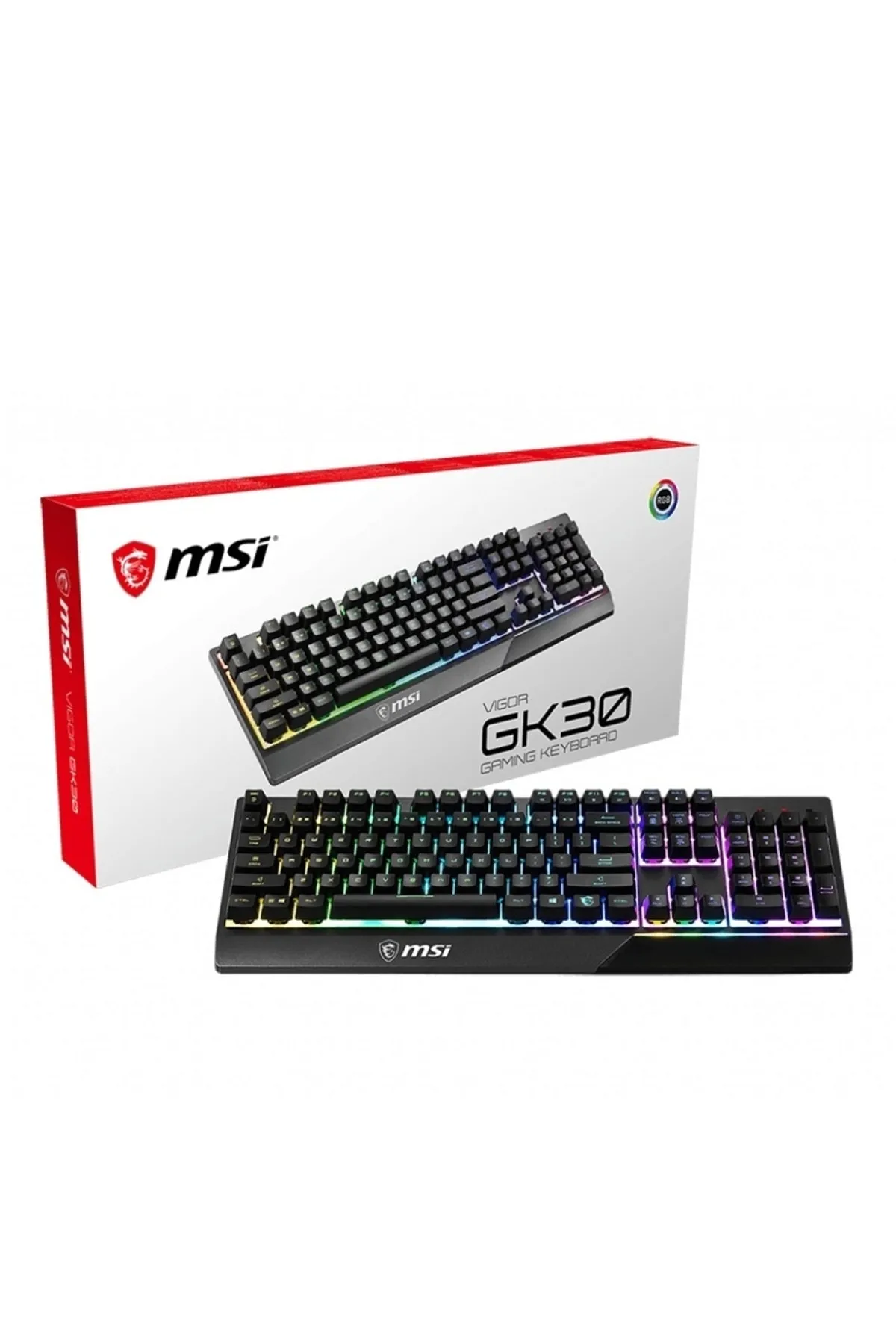 MSI Gg Vigor Gk30 Tr Usb Q Trk Rgb Mekanik Hisli Siyah Gaming Klavye