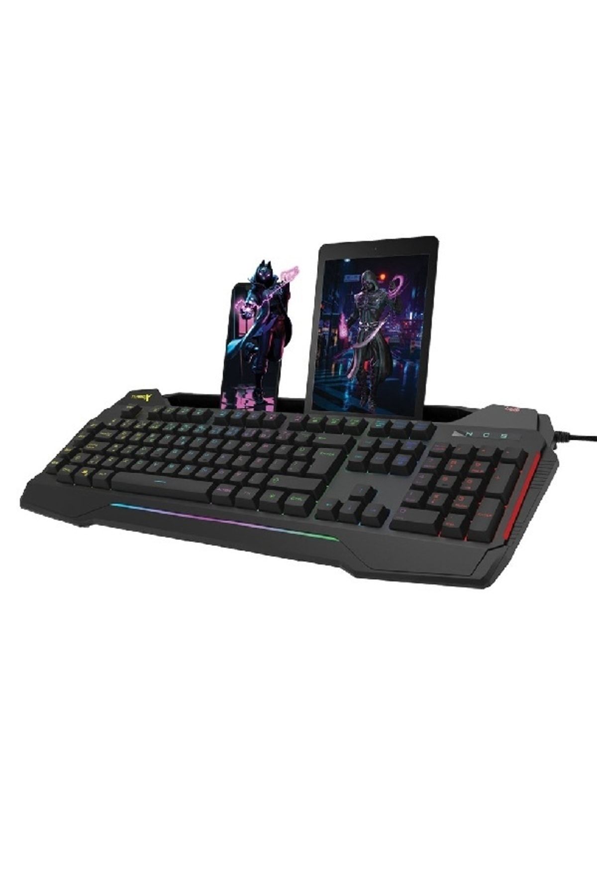 Turbox Giantpeak Mekanik Hisli Rgb Işık Makrolu Sese Duyarlı Standart Q Gaming Oyuncu Klavyesi