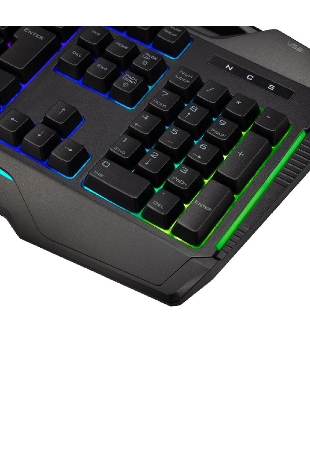 Turbox Giantpeak Mekanik Hisli Rgb Işık Makrolu Sese Duyarlı Standart Q Gaming Oyuncu Klavyesi