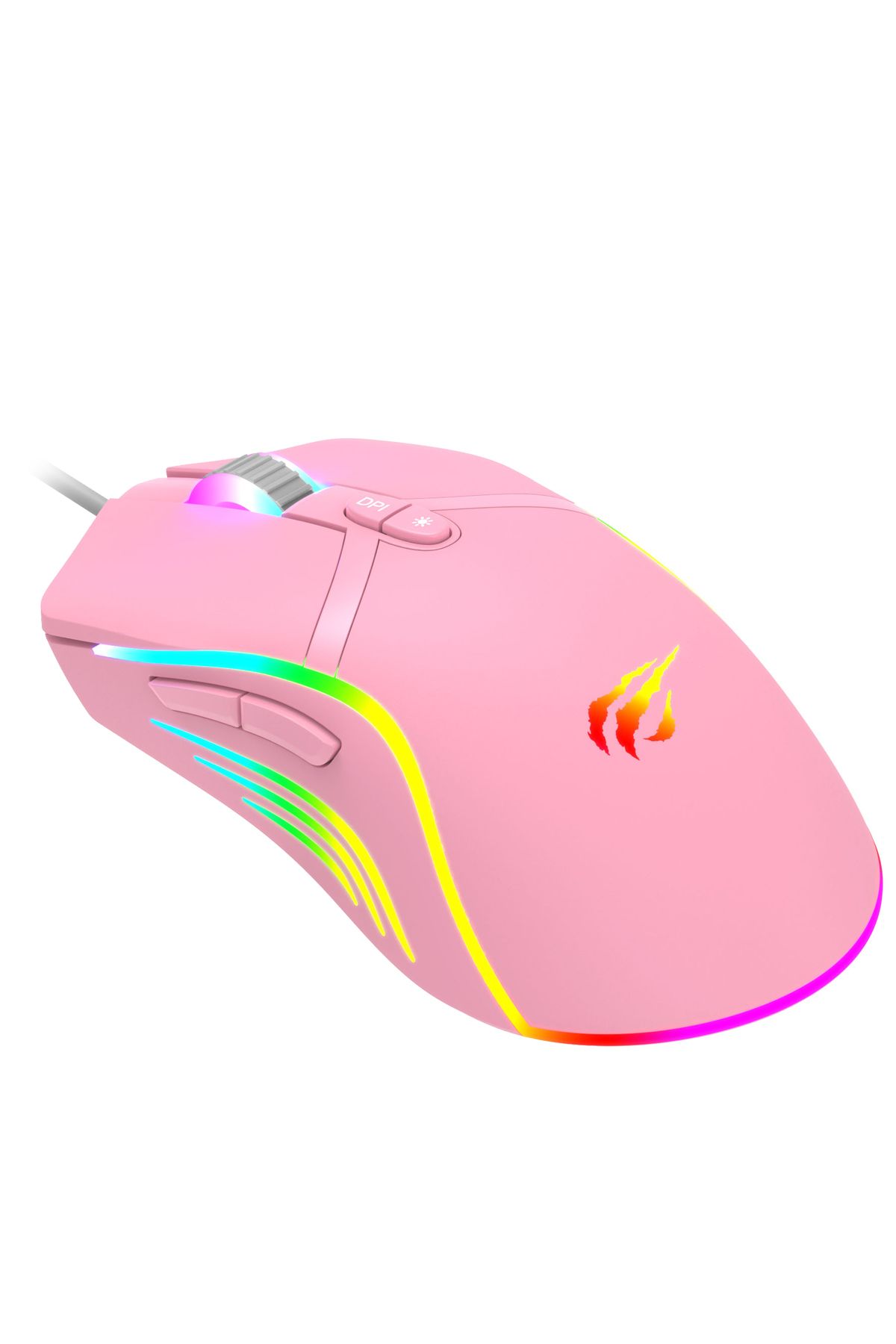 Havit Gkcx MS1026 RGB Uyumlu Pembe Gaming Oyuncu Mouse 6400DPI New Desng 1017785