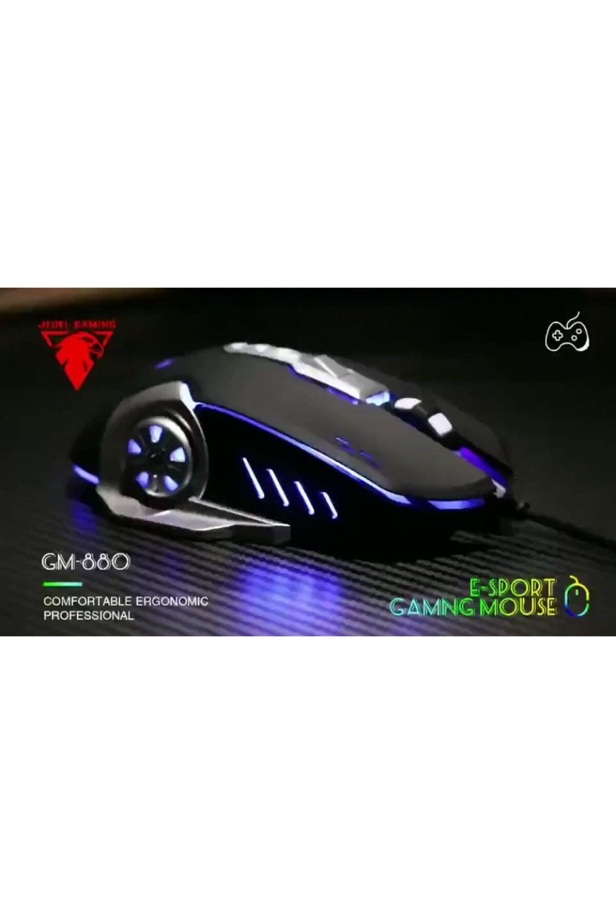 jedel Gm880 e-Sport Işıklı Kablolu Gamer Mouse