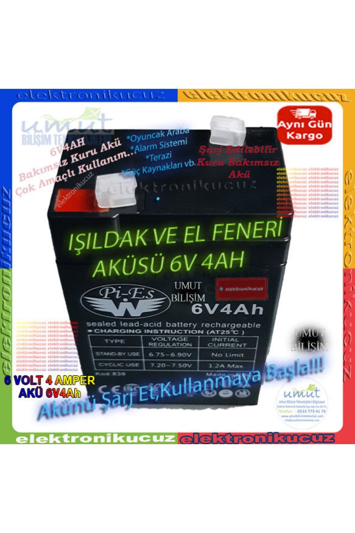 ttec Günün Fırsat Ürün Yetişersin 6v 4ah 6 Volt 4 Amper 6v 4ah Işıldak Uyumlu Terazi Aküsü