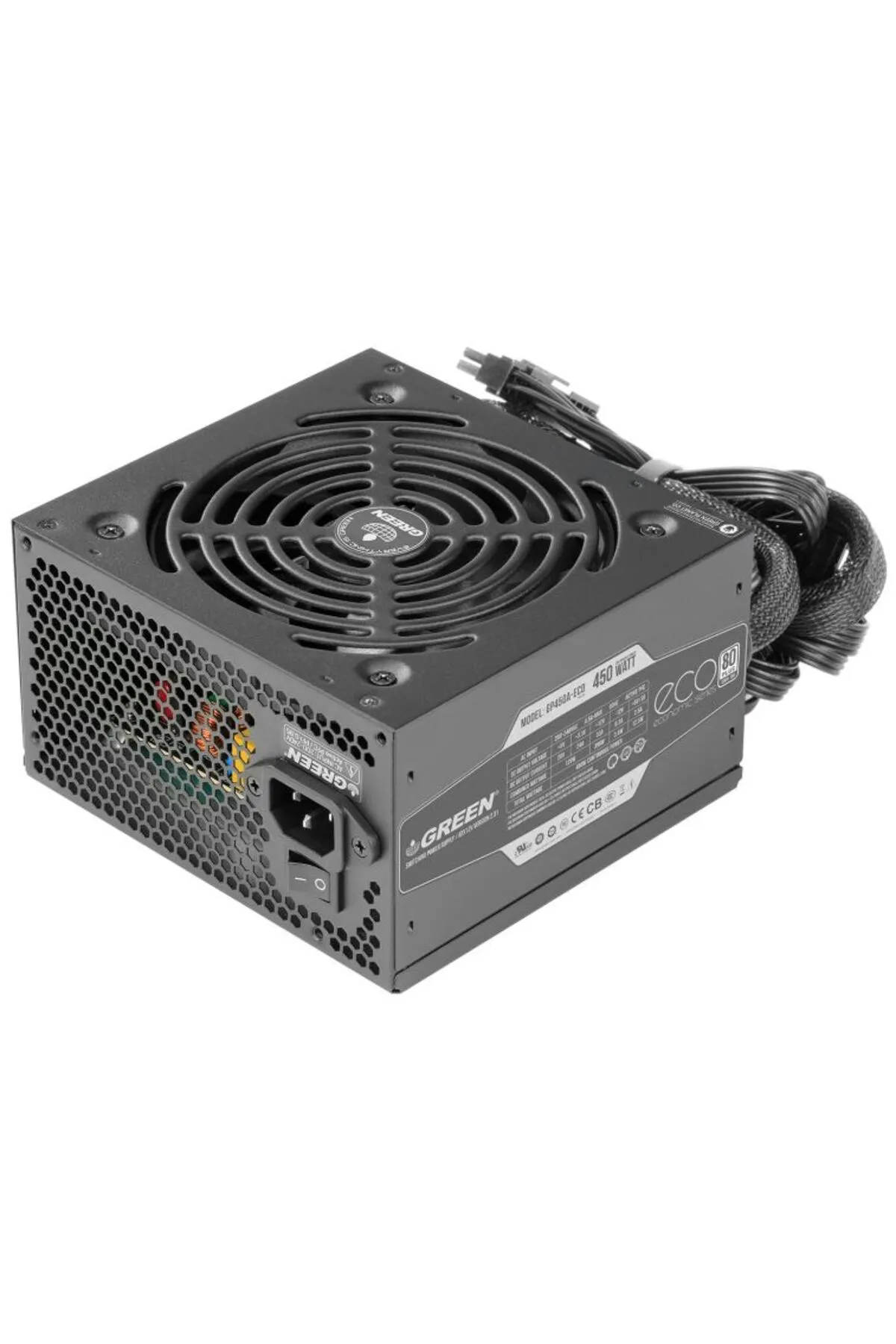 Green Gp450a-eco Rev3.1 450w 80 Power Supply Pc Güç Kaynağı (3YIL GARANTİ)