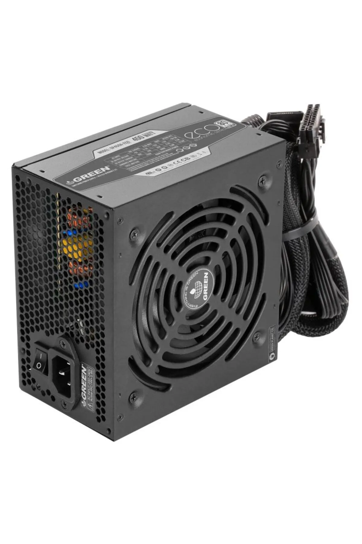 Green Gp450a-eco Rev3.1 450w 80 Power Supply Pc Güç Kaynağı (3YIL GARANTİ)