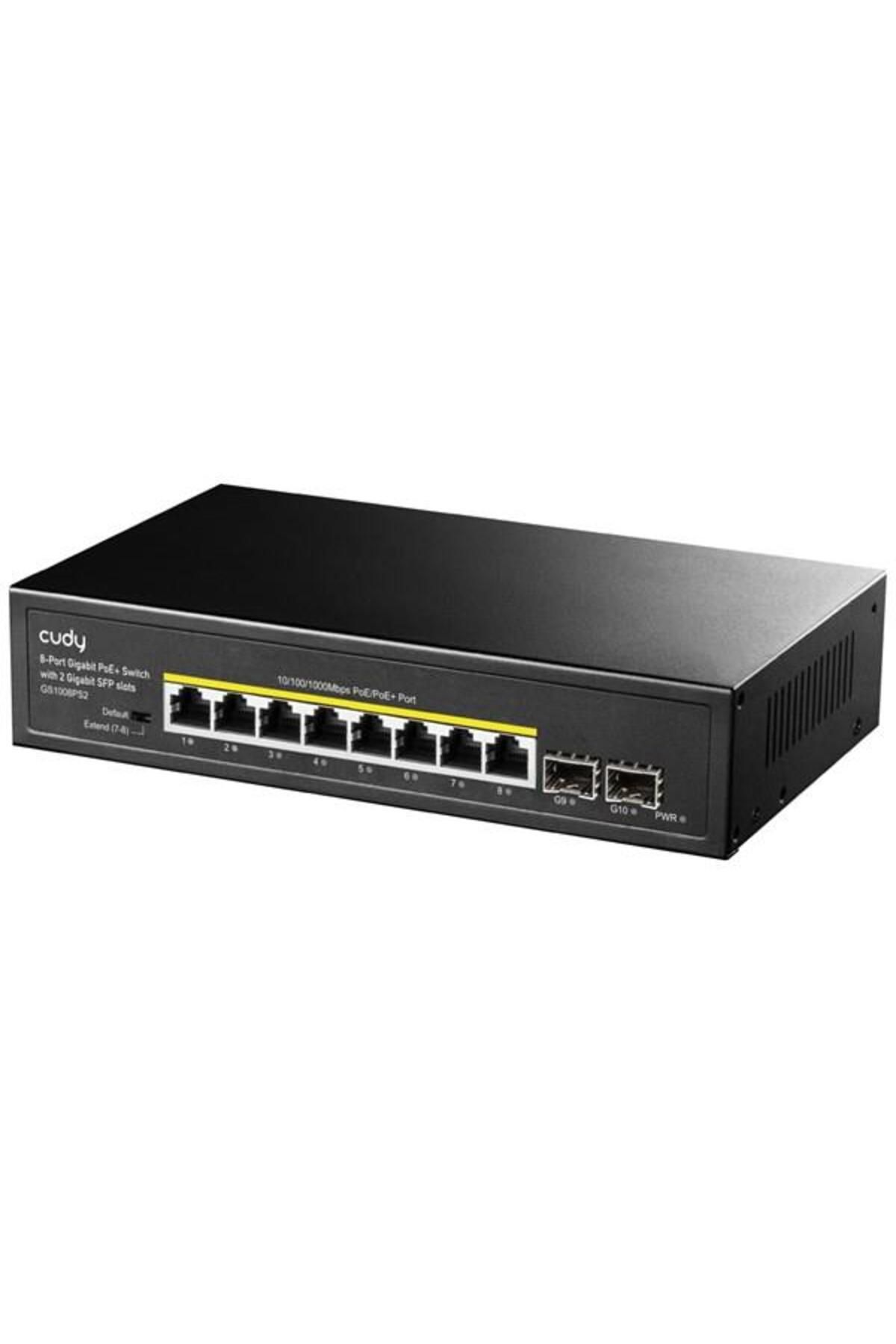 cudy Gs1008ps2 8 Port Gigabit 2-sfp 120w Full Poe Yönetilemez Switch