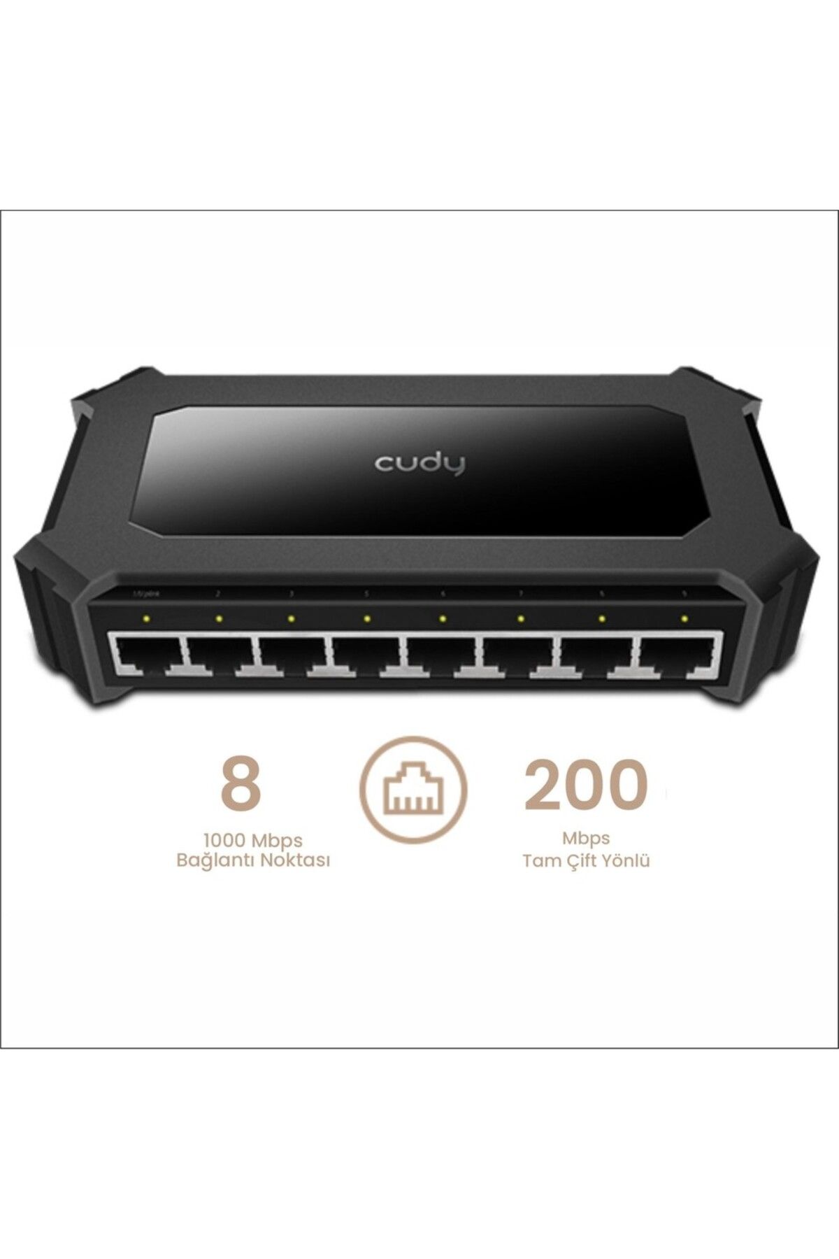 cudy GS108D 8 Port 10/100/1000 Mbps Gigabit Switch