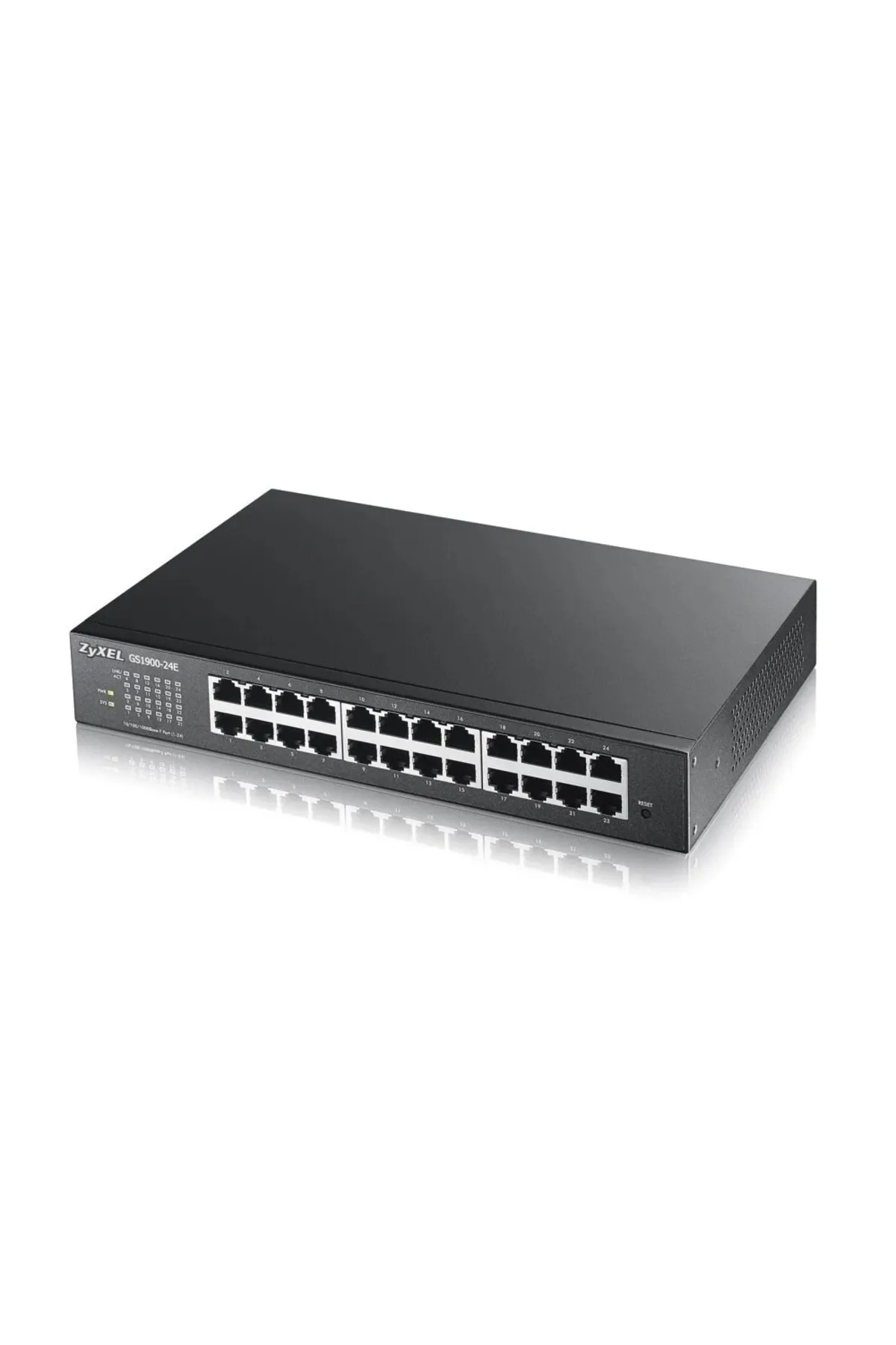 Zyxel GS1900-24 EU, 24 Port, GigaBit, +2Port SFP, Yönetilebilir, Rackmount Switch