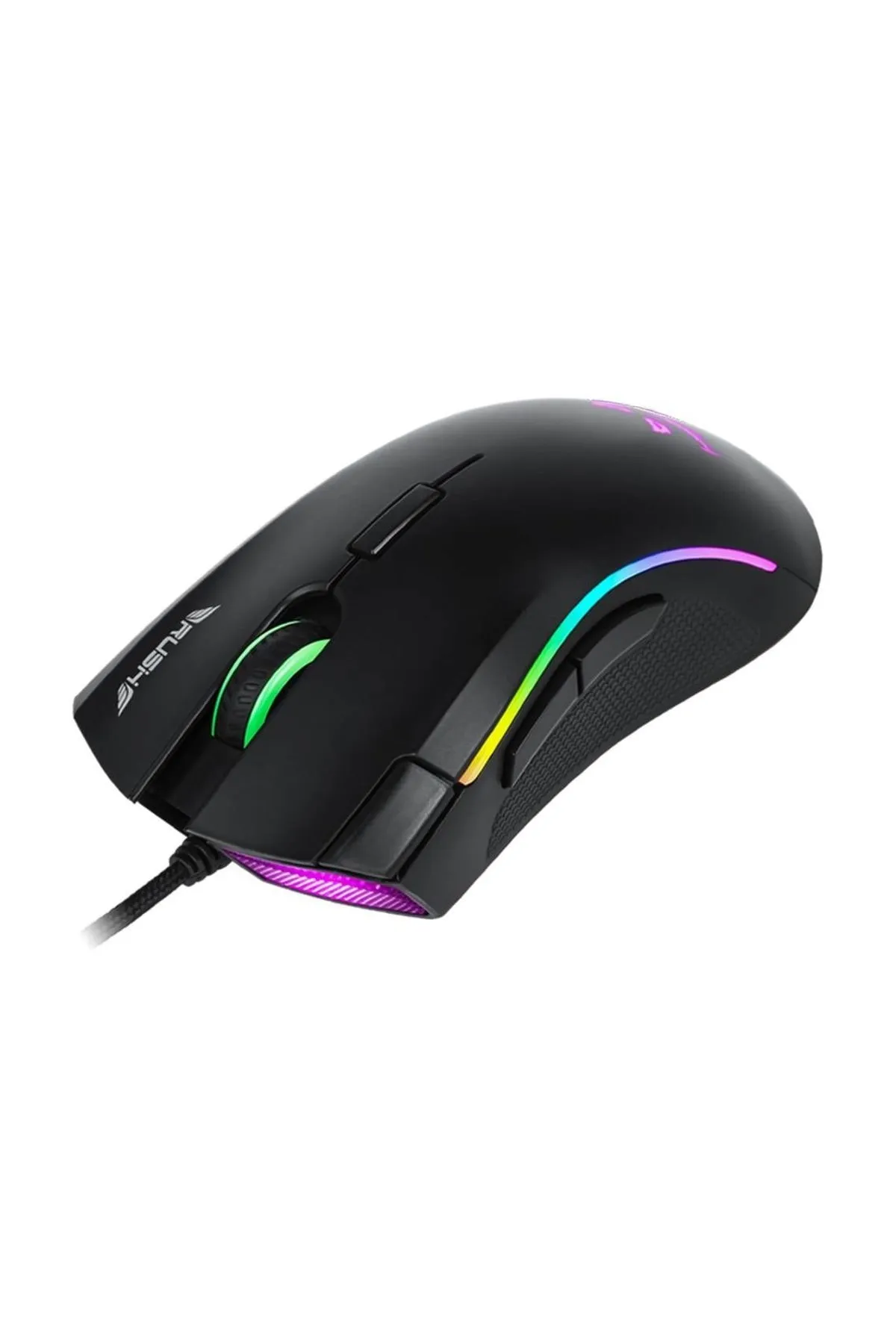 Rush GT Rm91 24000DPI 7D RGB Makro Pro Oyuncu Gaming Mouse