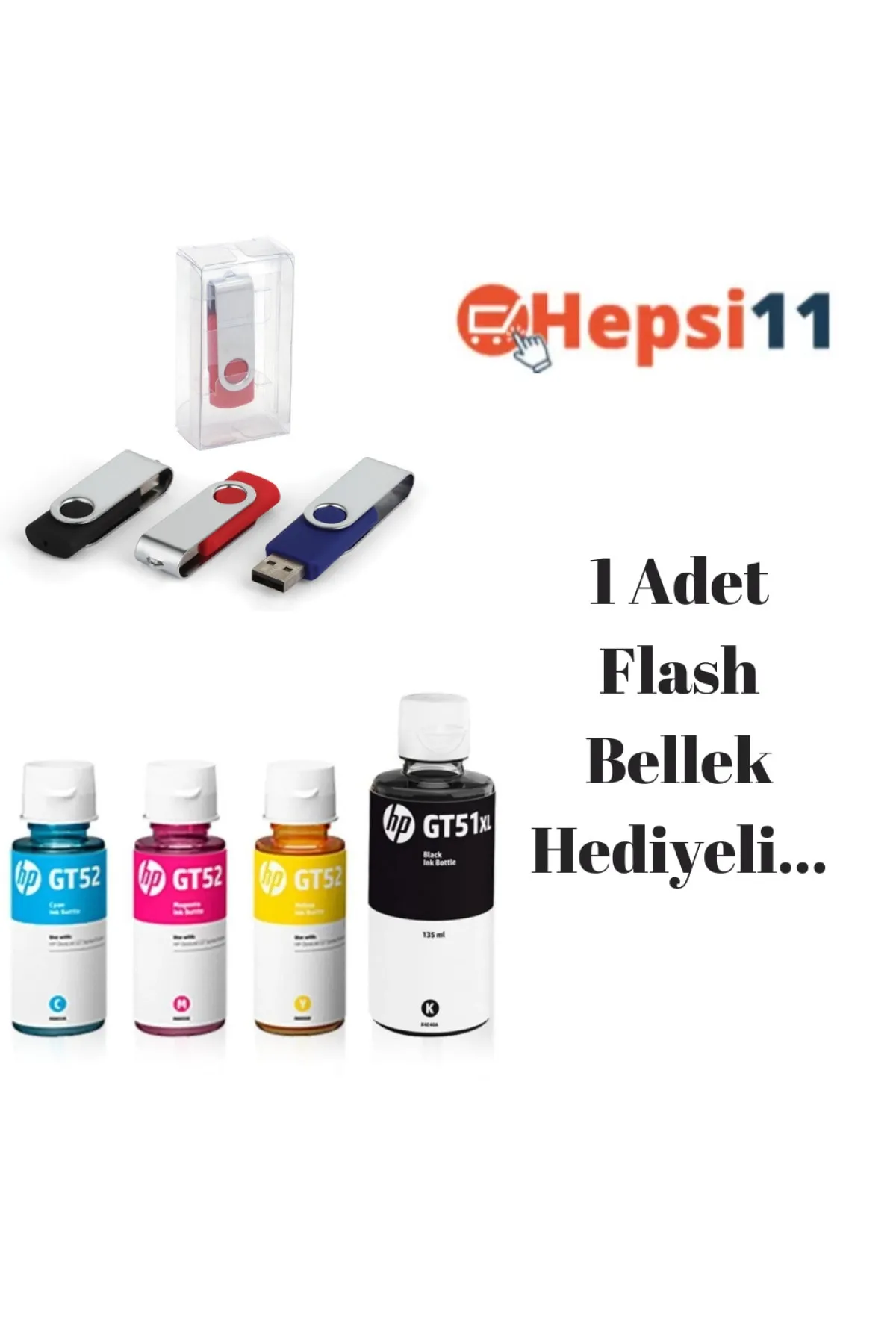 HP Gt51xl Ink Tank 315 Orjinal 4 Renk Mürekkep Seti Aıu7a328