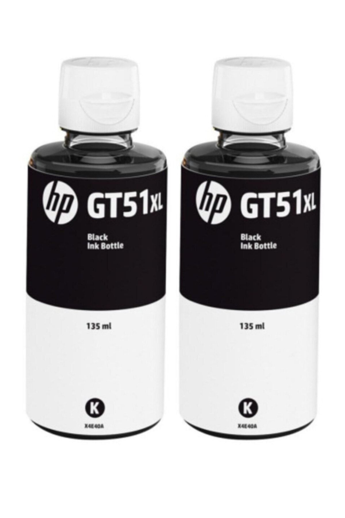 HP Gt51xl Ink Tank Ikili Siyah Kartuş Dolum Mürekkep Seti Gt51xl-gt52-115-bk-2li