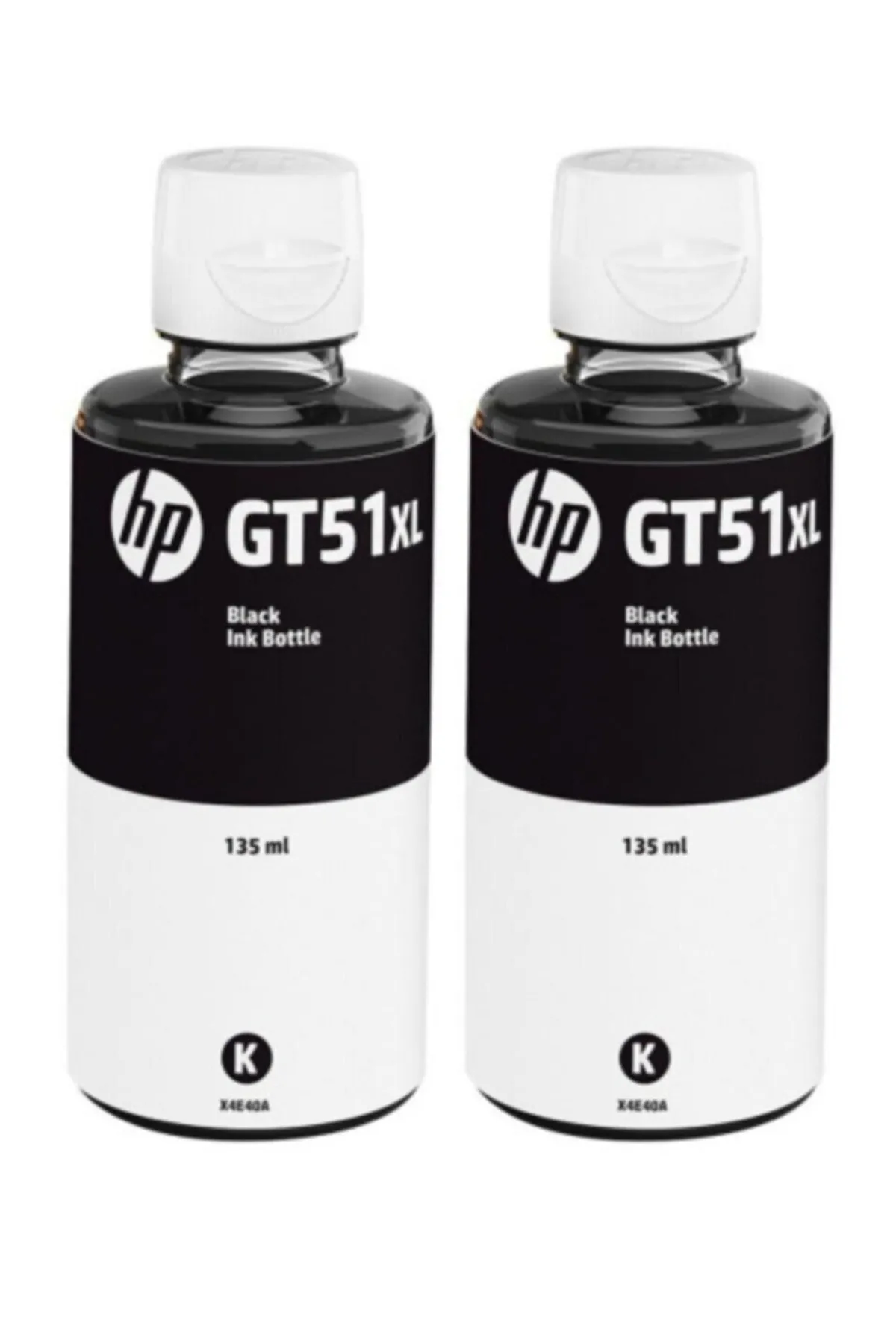 HP Gt51xl Ink Tank Ikili Siyah Kartuş Dolum Mürekkep Seti Gt51xl-gt52-315-bk-2li