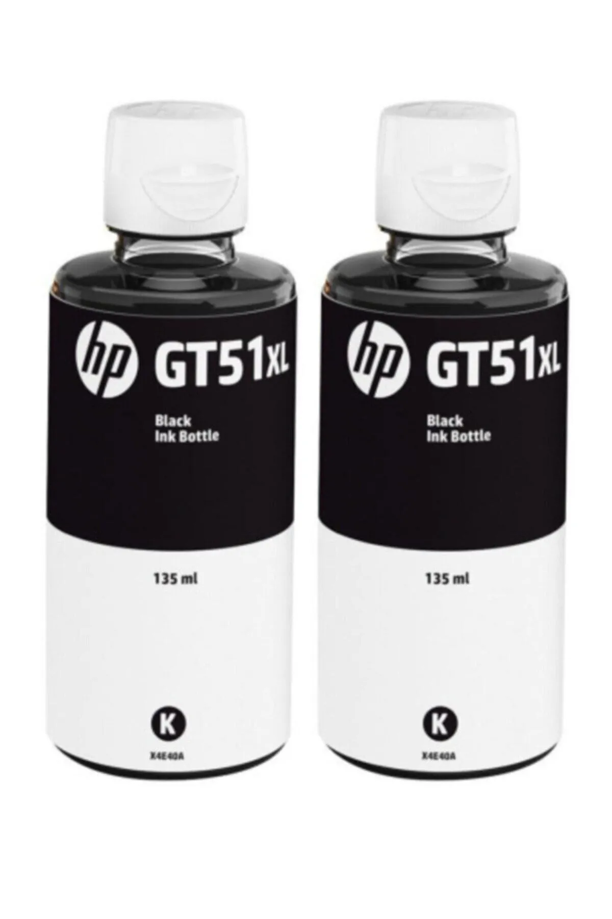 HP Gt51xl Ink Tank Ikili Siyah Kartuş Dolum Mürekkep Seti Gt51xl-gt5822-21a-bk-2li