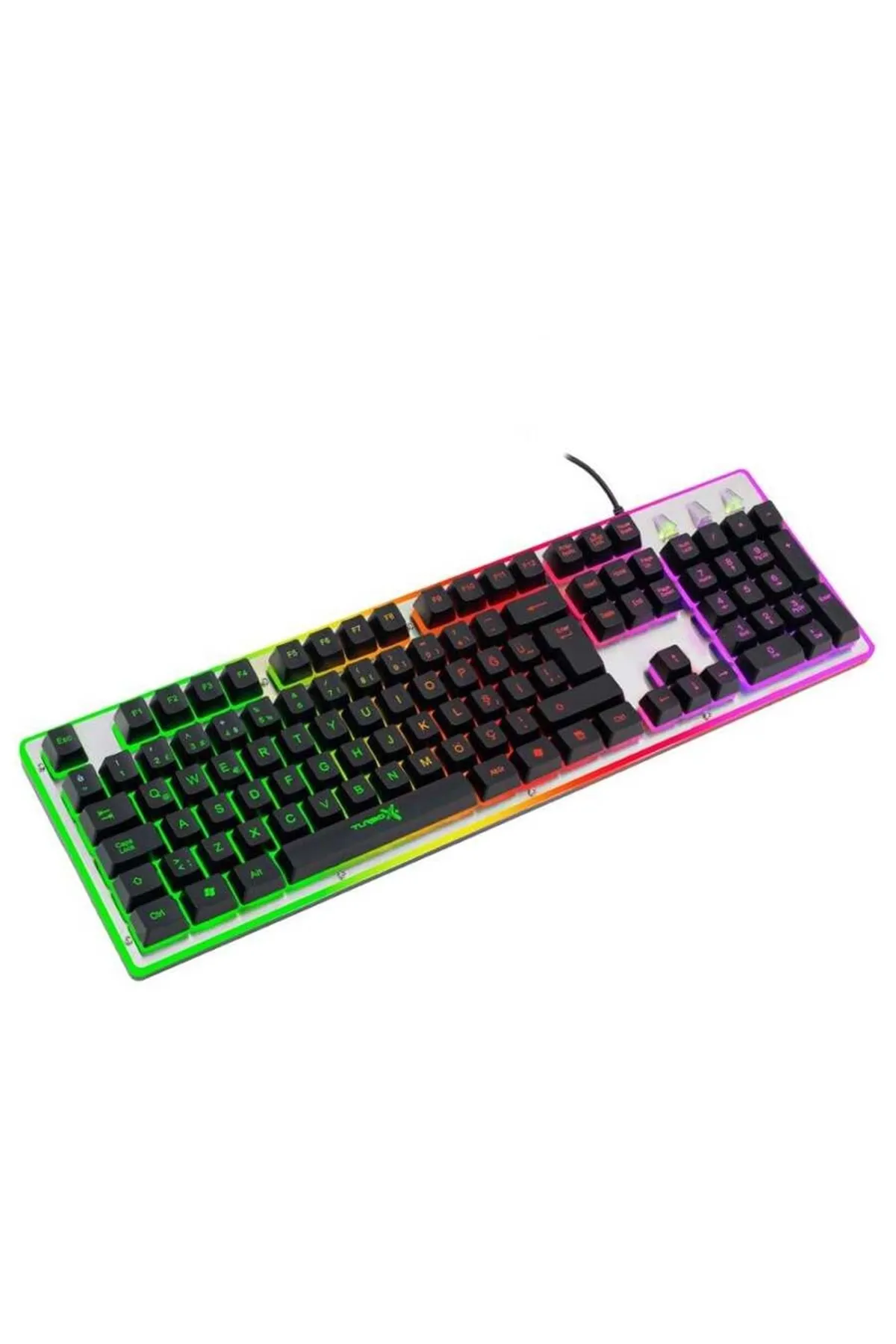 Turbox Gunpike Tr-k5 Usb Kablolu Gaming Standart Q Işıklı Metal Kasa Klavye