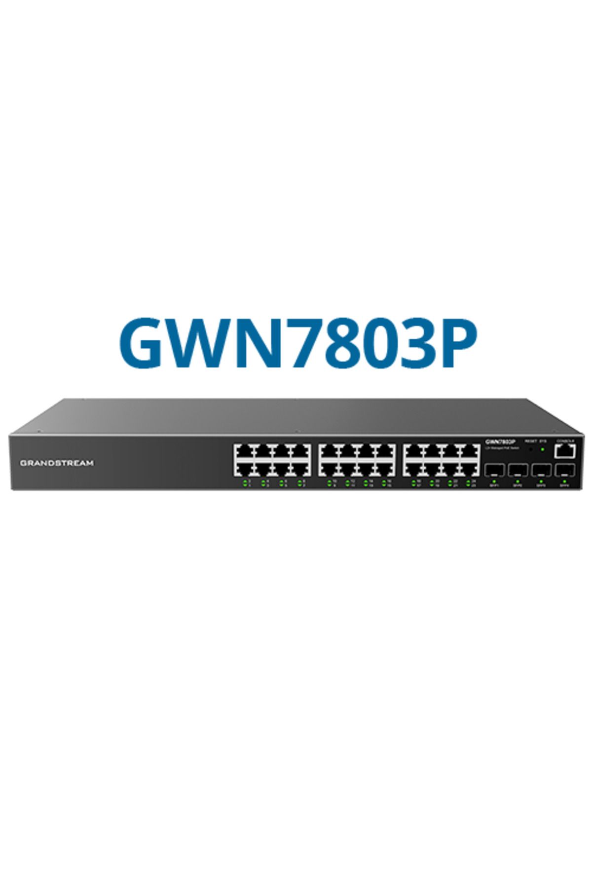 GRANDSTREAM GWN7803P 24-Port Yönetilebilir Poe Switch