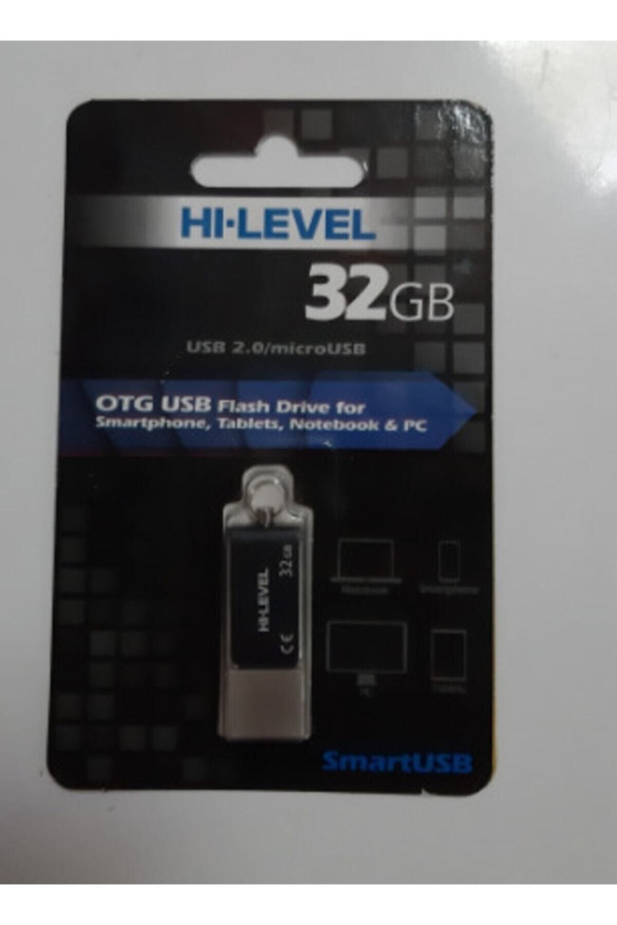 Hi-Level Hı Level 32 Gb Çift Taraflı Telefon Bilgisayar Usb Flash Bellek Gri