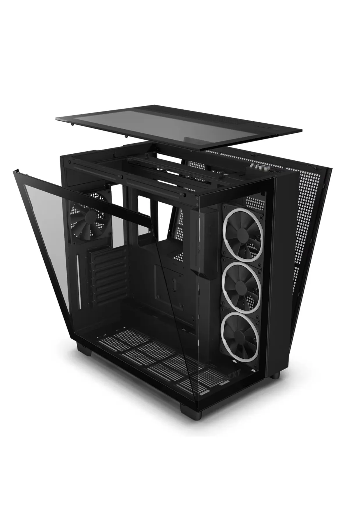 NZXT H Series H9 Elite Edition Cm-h91eb-01 Temperli Cam Siyah Mid Tower Gaming (OYUNCU) Kasa